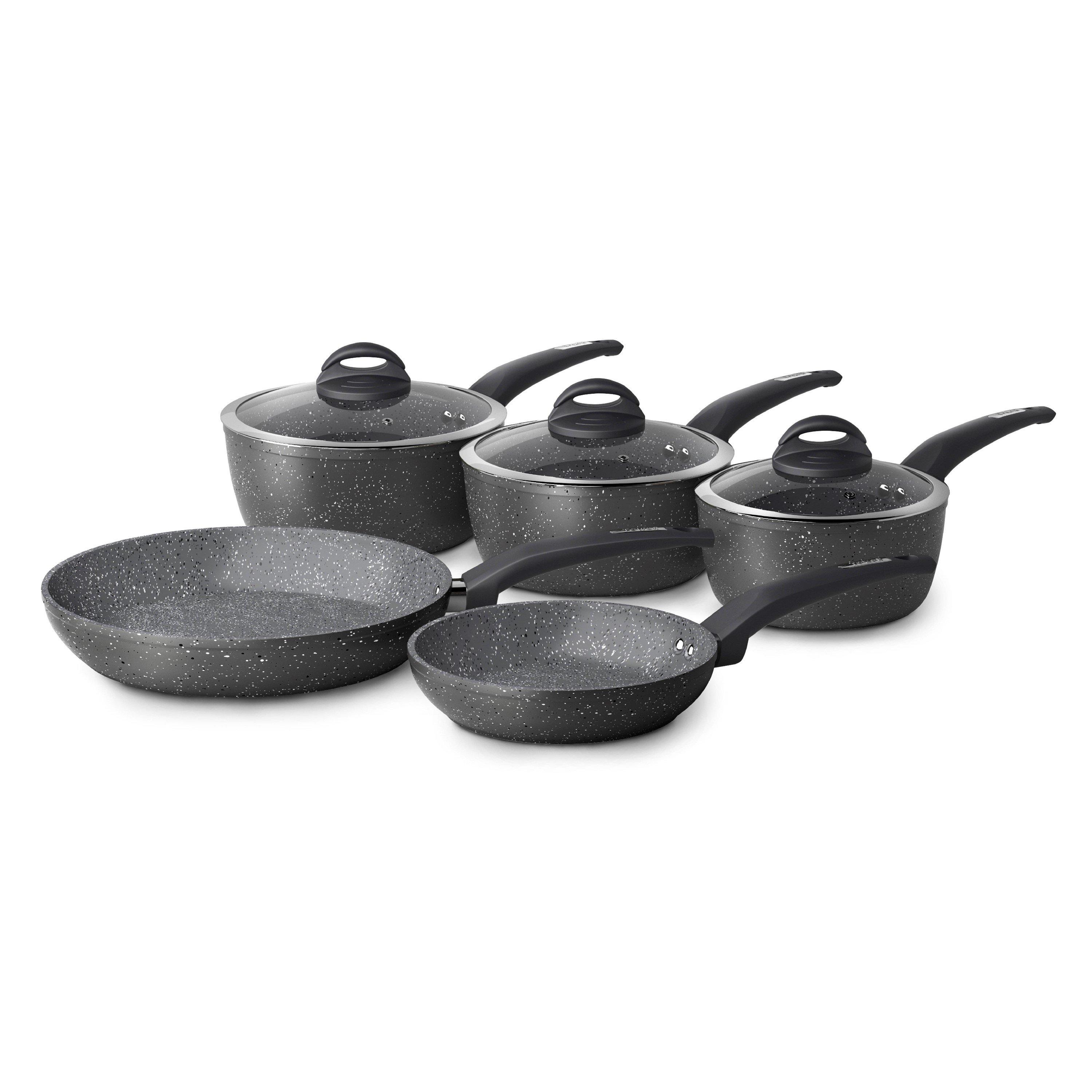 Graphite - Tower - Cerastone Forged 5 Piece Pan Set Graphite - 1
