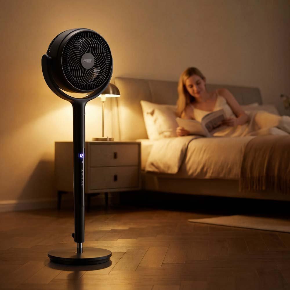 Black - VonHaus - VonHaus - 8-Inch Pedestal Fan - Black - 2