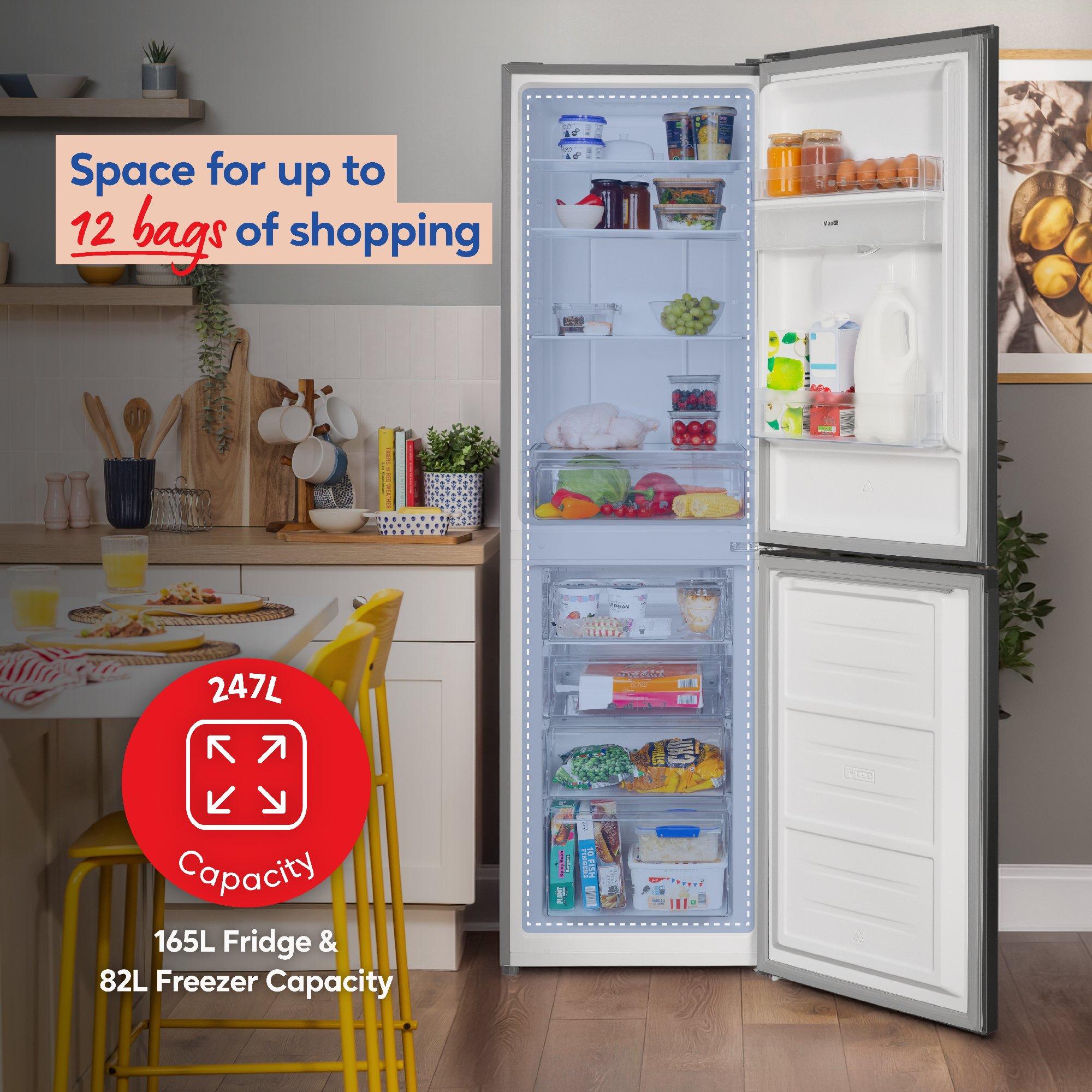 Stainless Steel - Russell Hobbs - RH181TNF552E2SSWD Fridge Freezer + Water Dispenser - 2