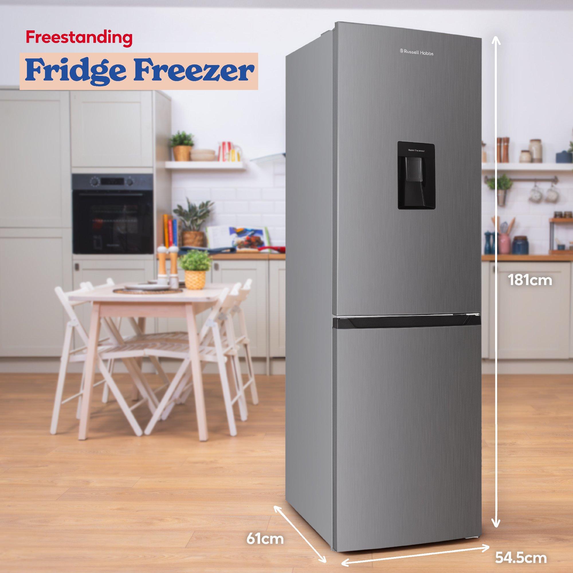 Stainless Steel - Russell Hobbs - RH181TNF552E2SSWD Fridge Freezer + Water Dispenser - 4