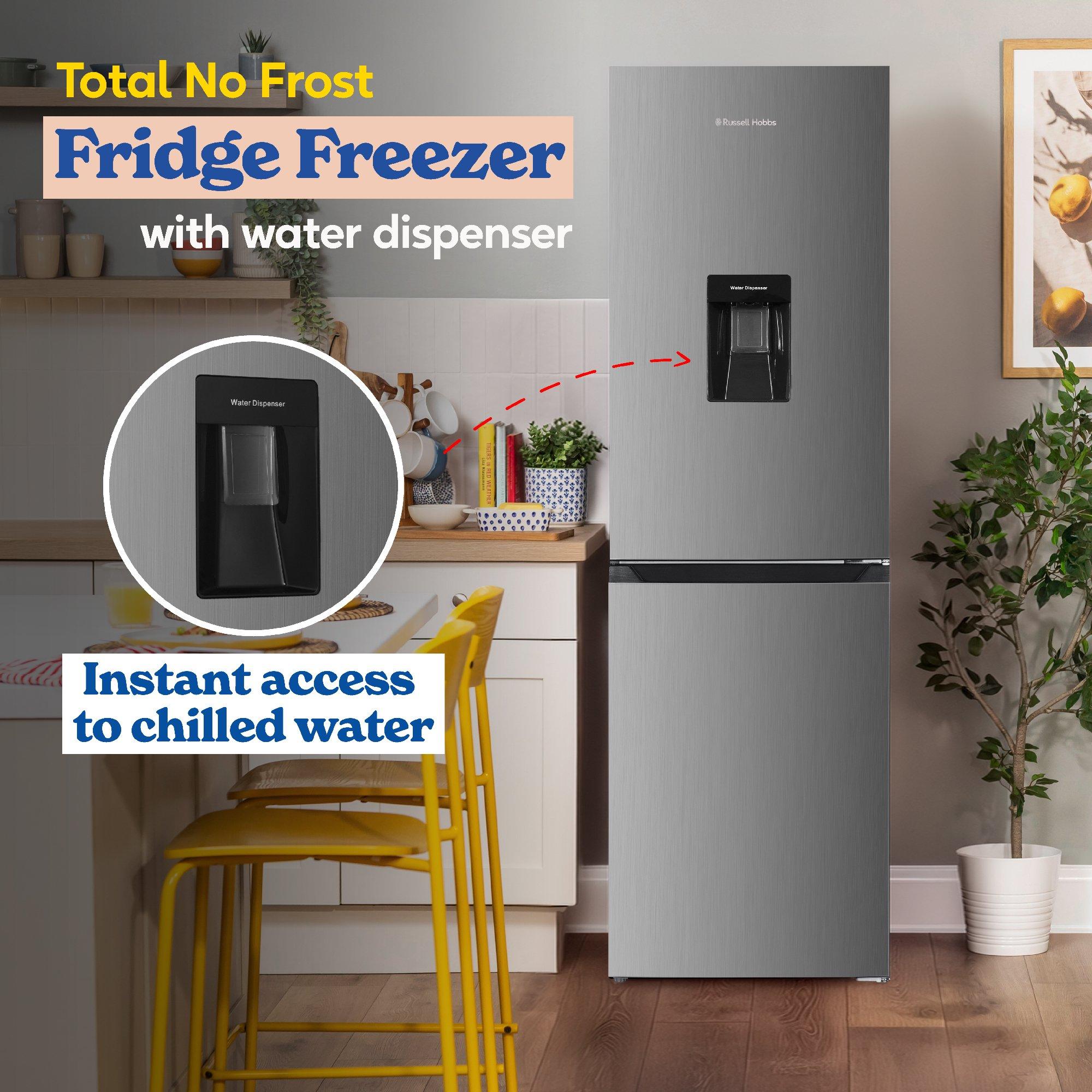 Stainless Steel - Russell Hobbs - RH181TNF552E2SSWD Fridge Freezer + Water Dispenser - 5