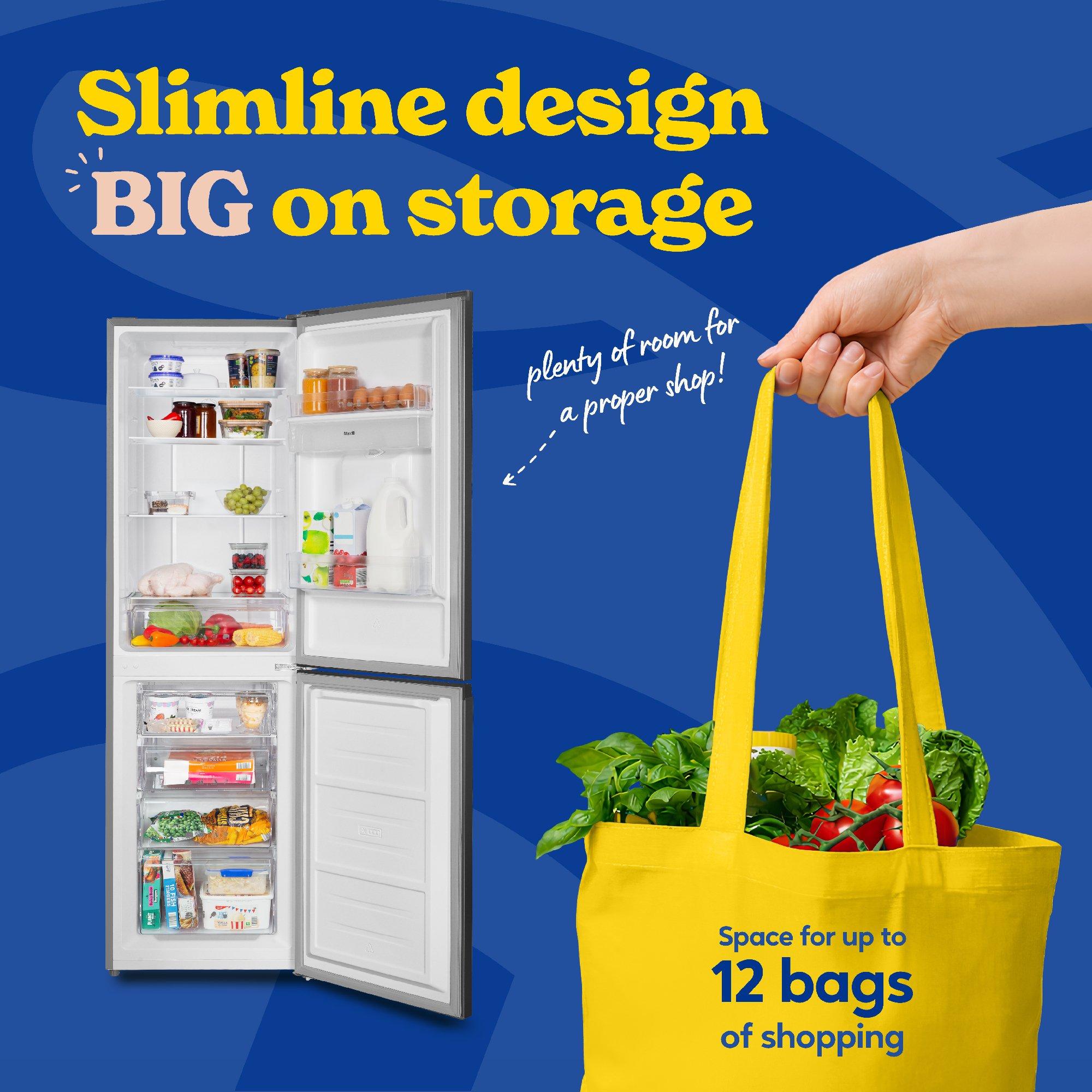 Stainless Steel - Russell Hobbs - RH181TNF552E2SSWD Fridge Freezer + Water Dispenser - 6