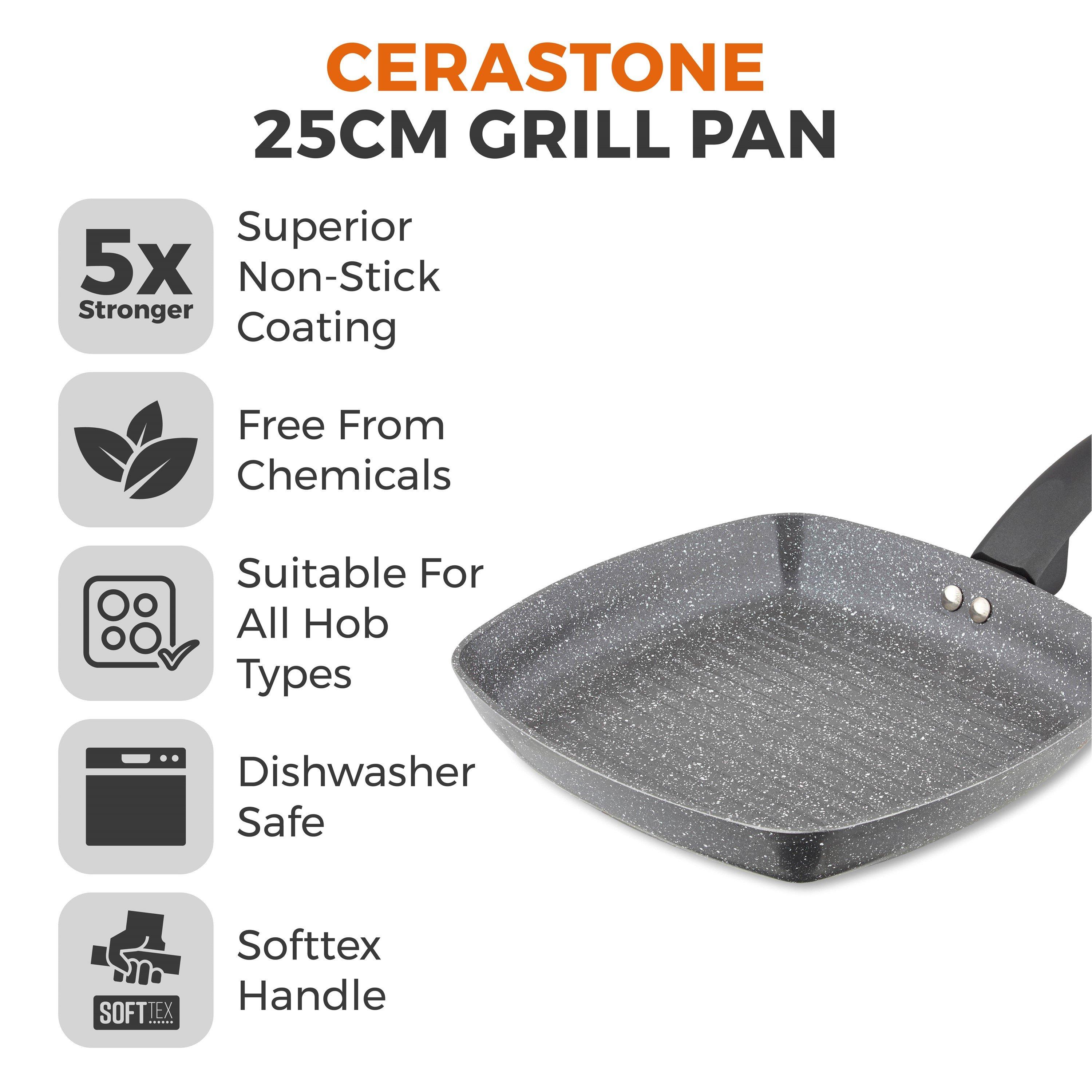 Graphite - Tower - Cerastone Forged 25cm Grill Pan Graphite - 2