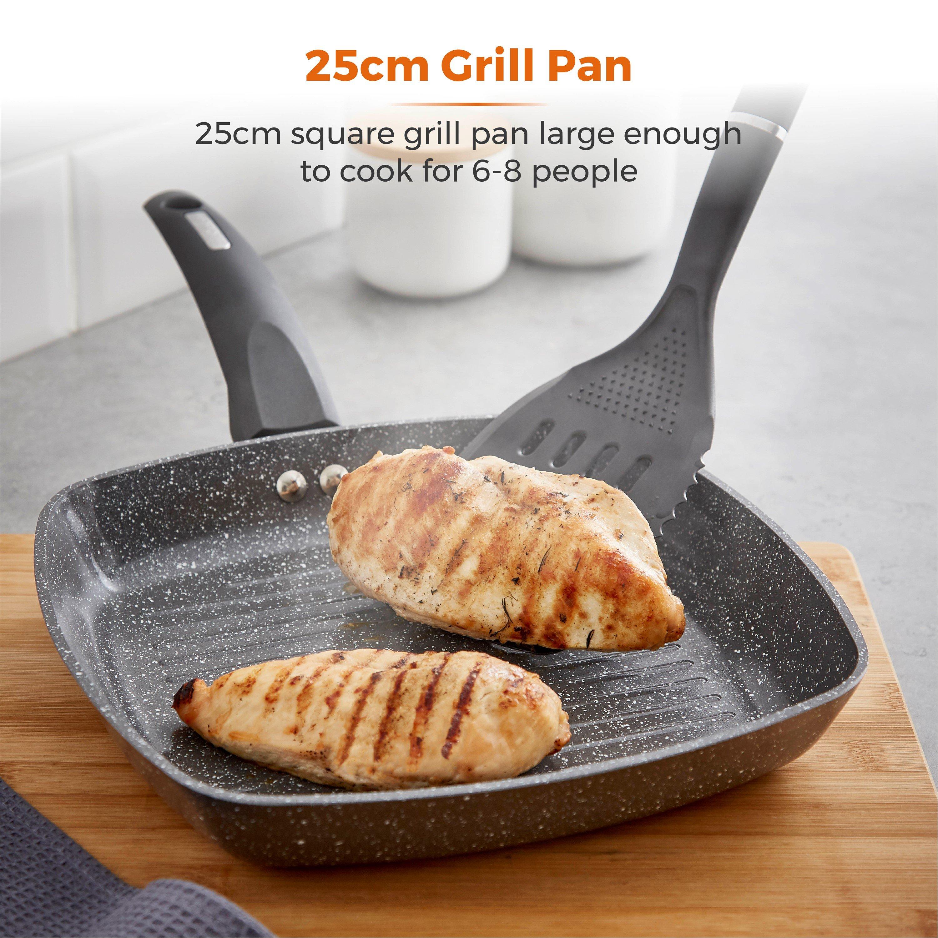 Graphite - Tower - Cerastone Forged 25cm Grill Pan Graphite - 3