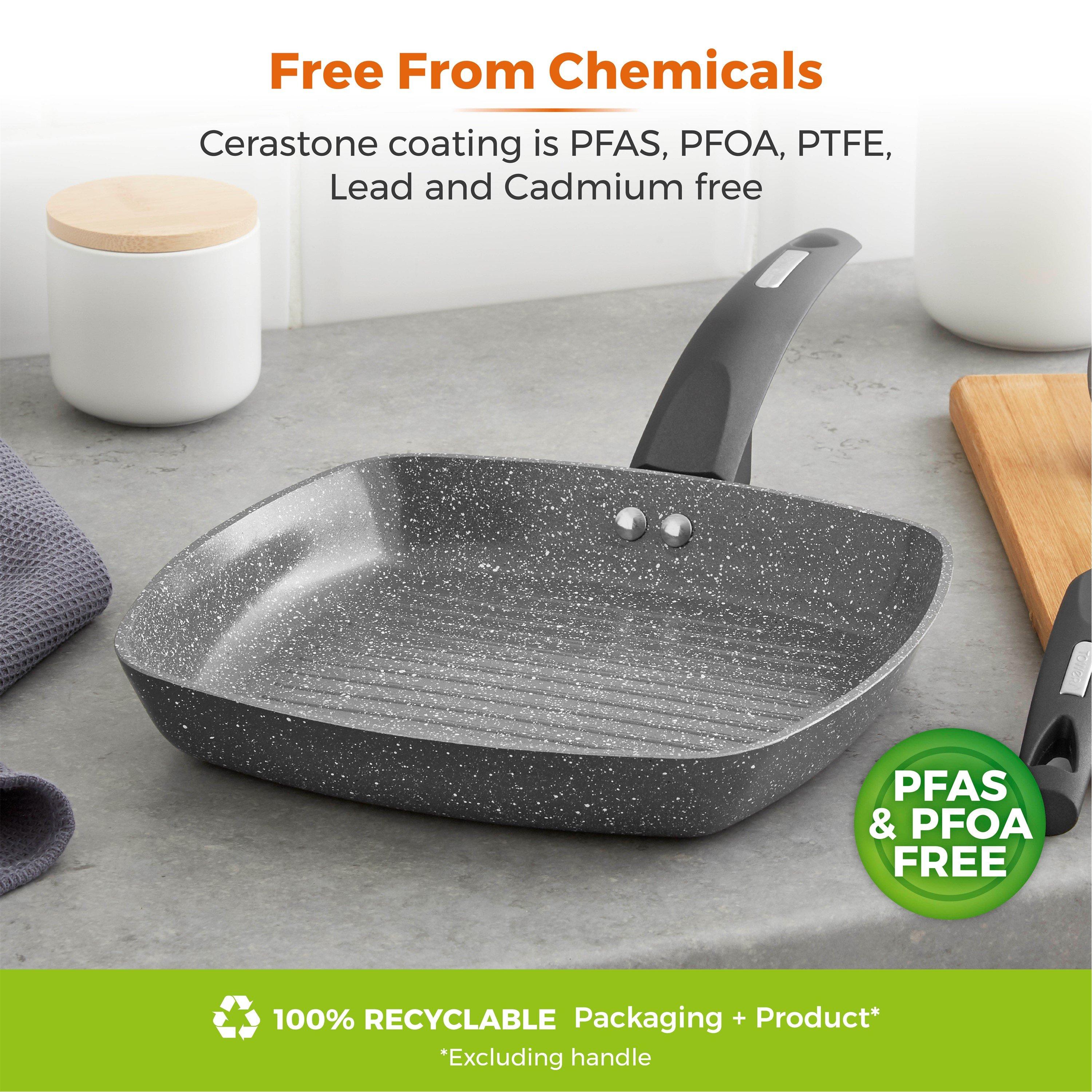 Graphite - Tower - Cerastone Forged 25cm Grill Pan Graphite - 8