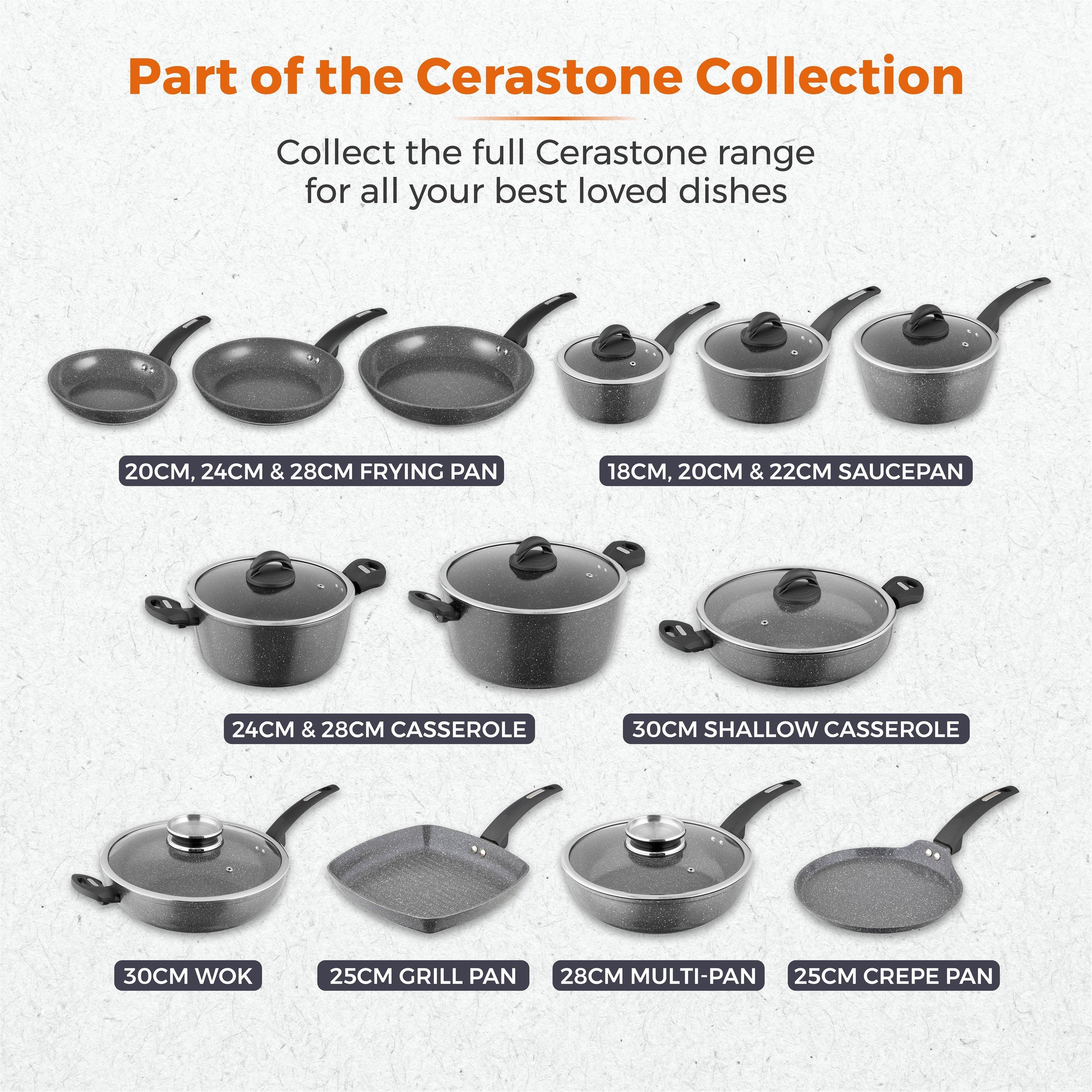 Graphite - Tower - Cerastone Forged 25cm Grill Pan Graphite - 9