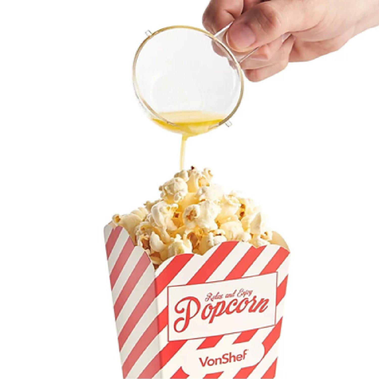 Black - VonShef - Hot Air Popcorn Maker - 6