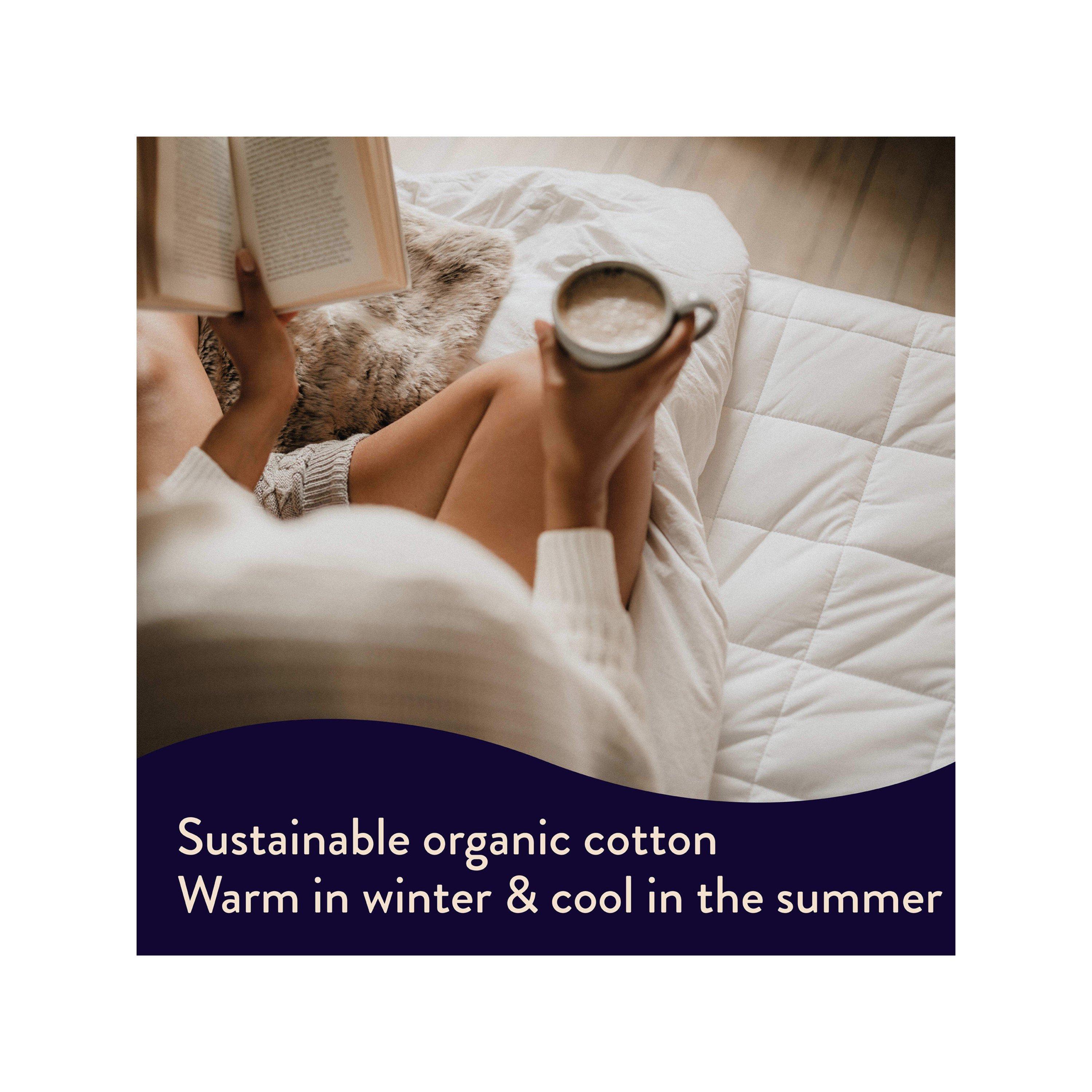 White - Dreamland - Dreamland Organic Cotton King Heated Under Blanket - 2