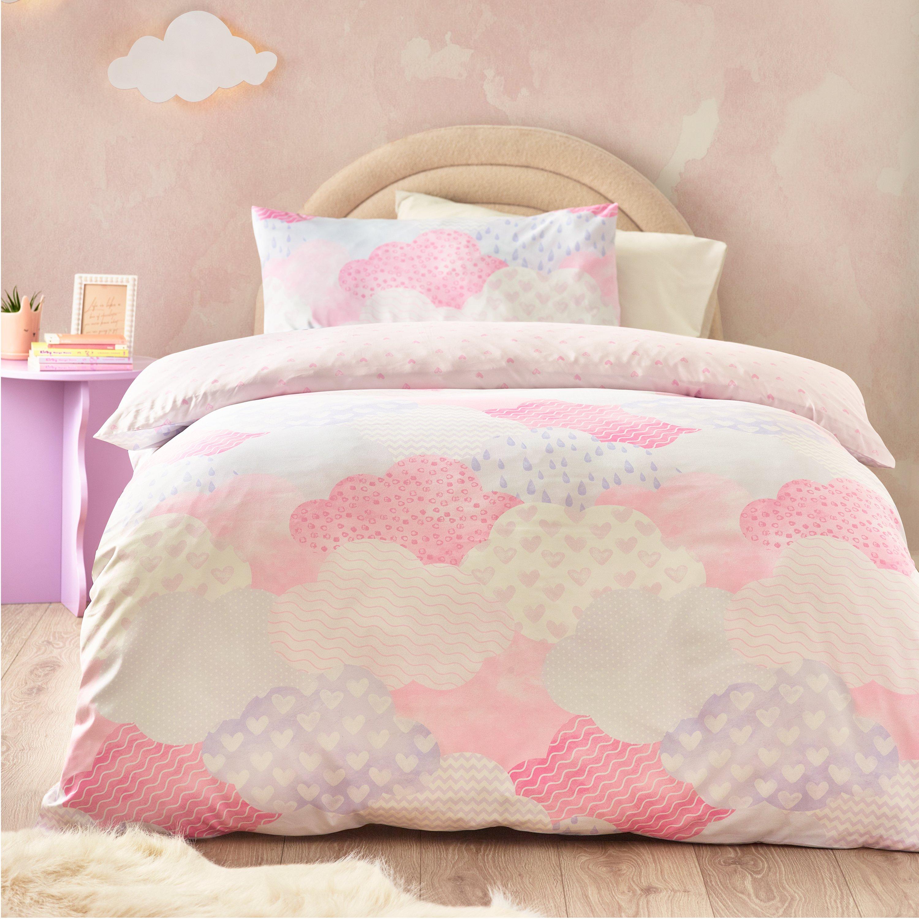 Pink - Catherine Lansfield - Soft as a Cloud Duvet Cover Set - 1