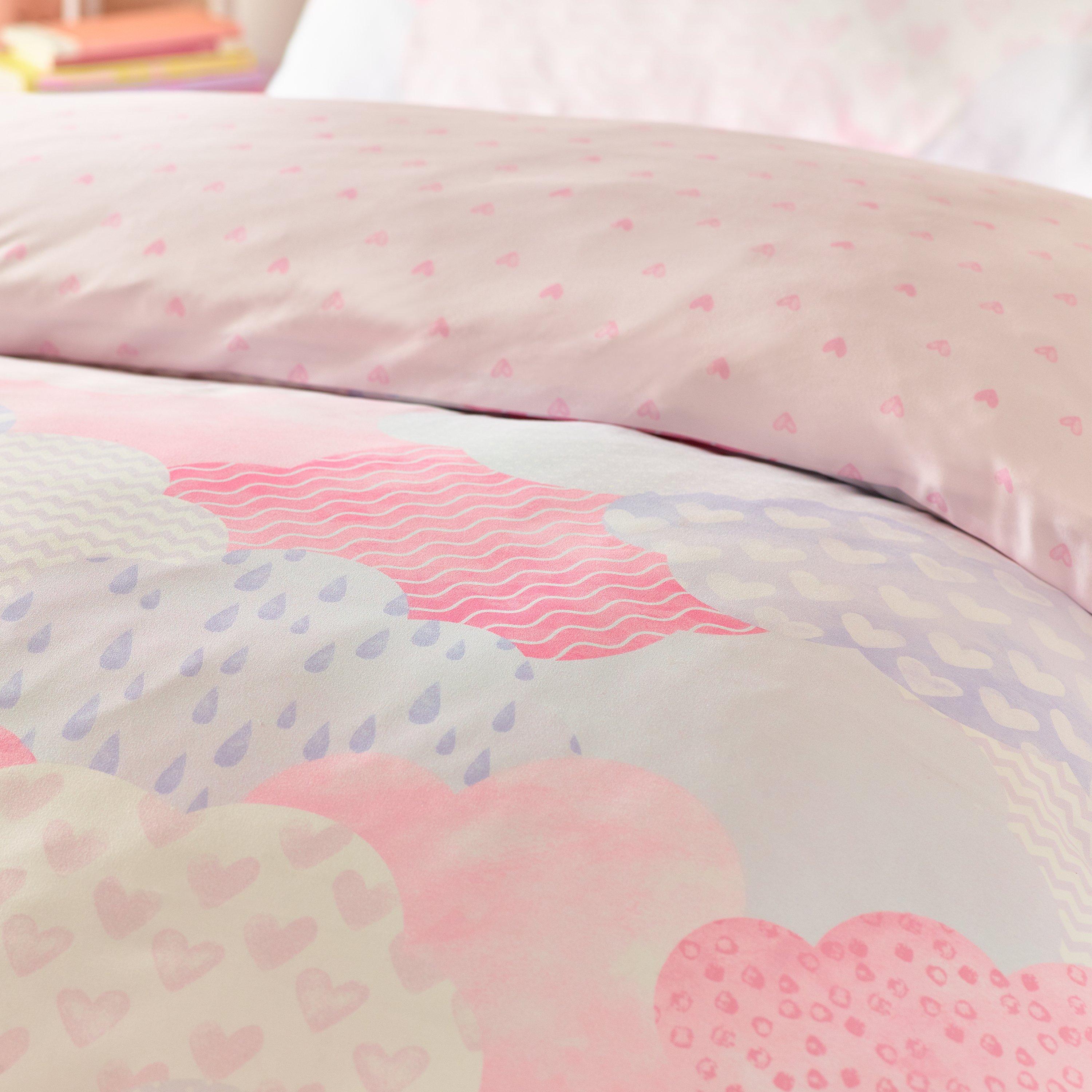 Pink - Catherine Lansfield - Soft as a Cloud Duvet Cover Set - 4