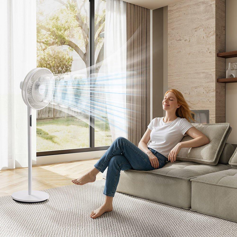 White - VonHaus - VonHaus - 14-inch Pedestal Fan – White - 2