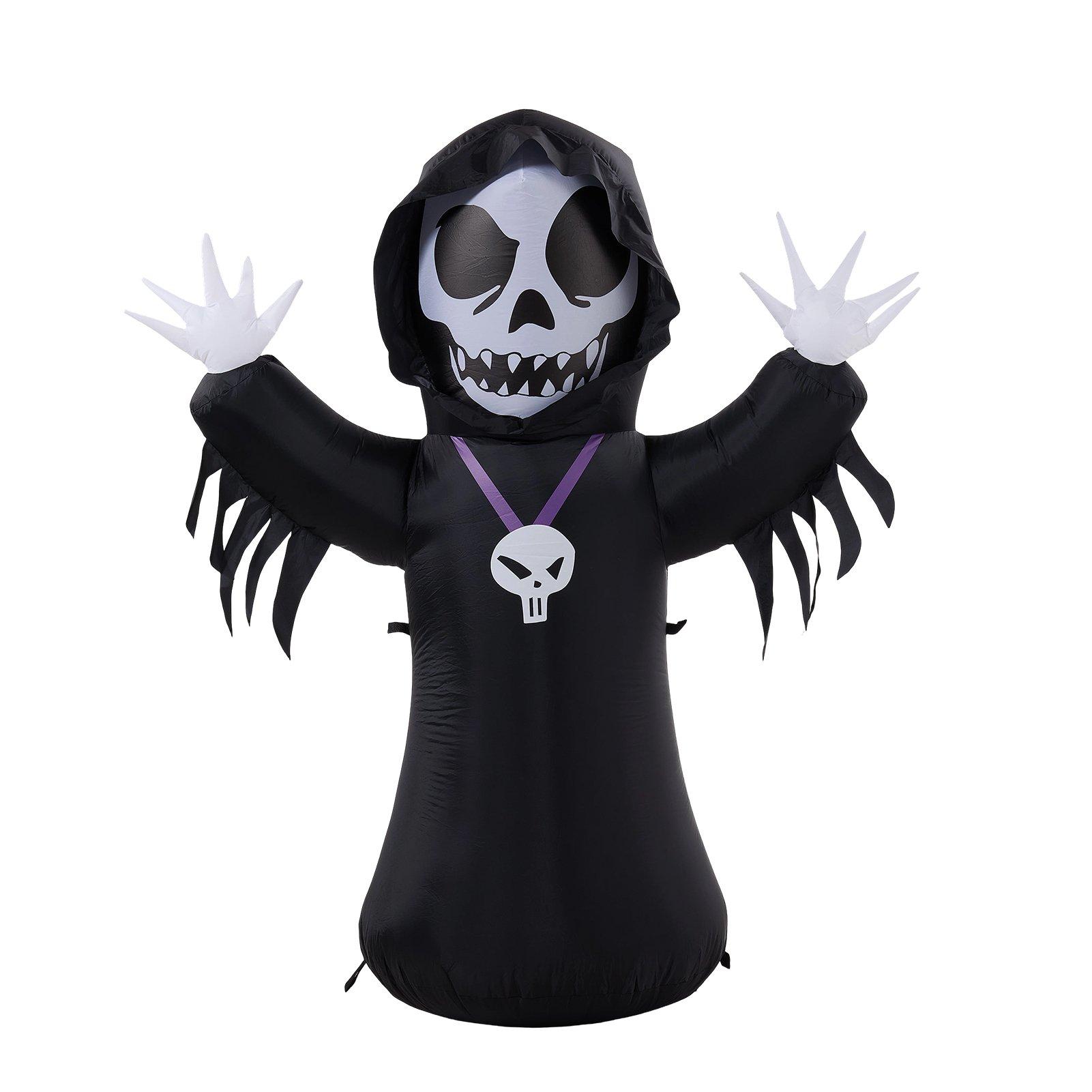 Black - LIFE IDEAS - 1.5M Halloween Inflatable Grim Reaper - 3