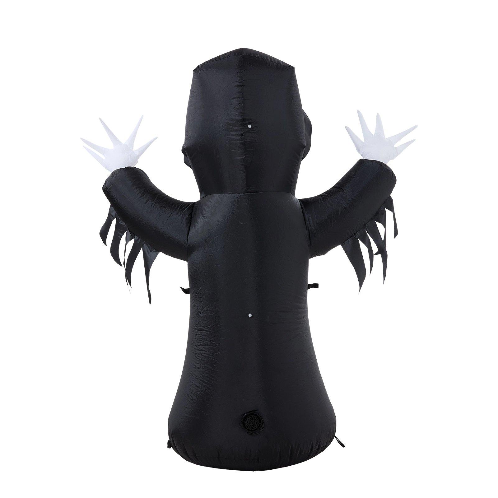 Black - LIFE IDEAS - 1.5M Halloween Inflatable Grim Reaper - 4