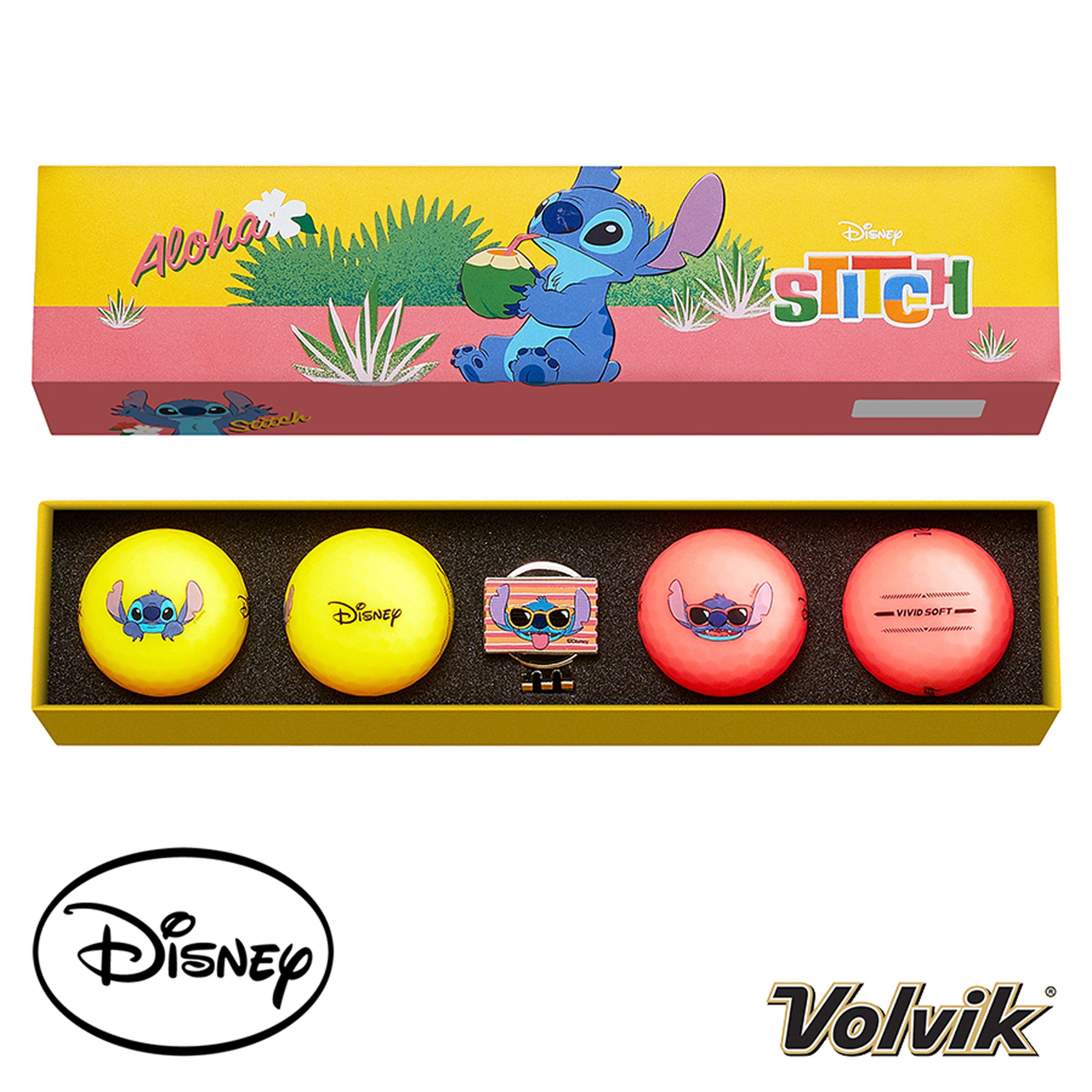 Volvik Stitch Vivid 4 Balls + Marker