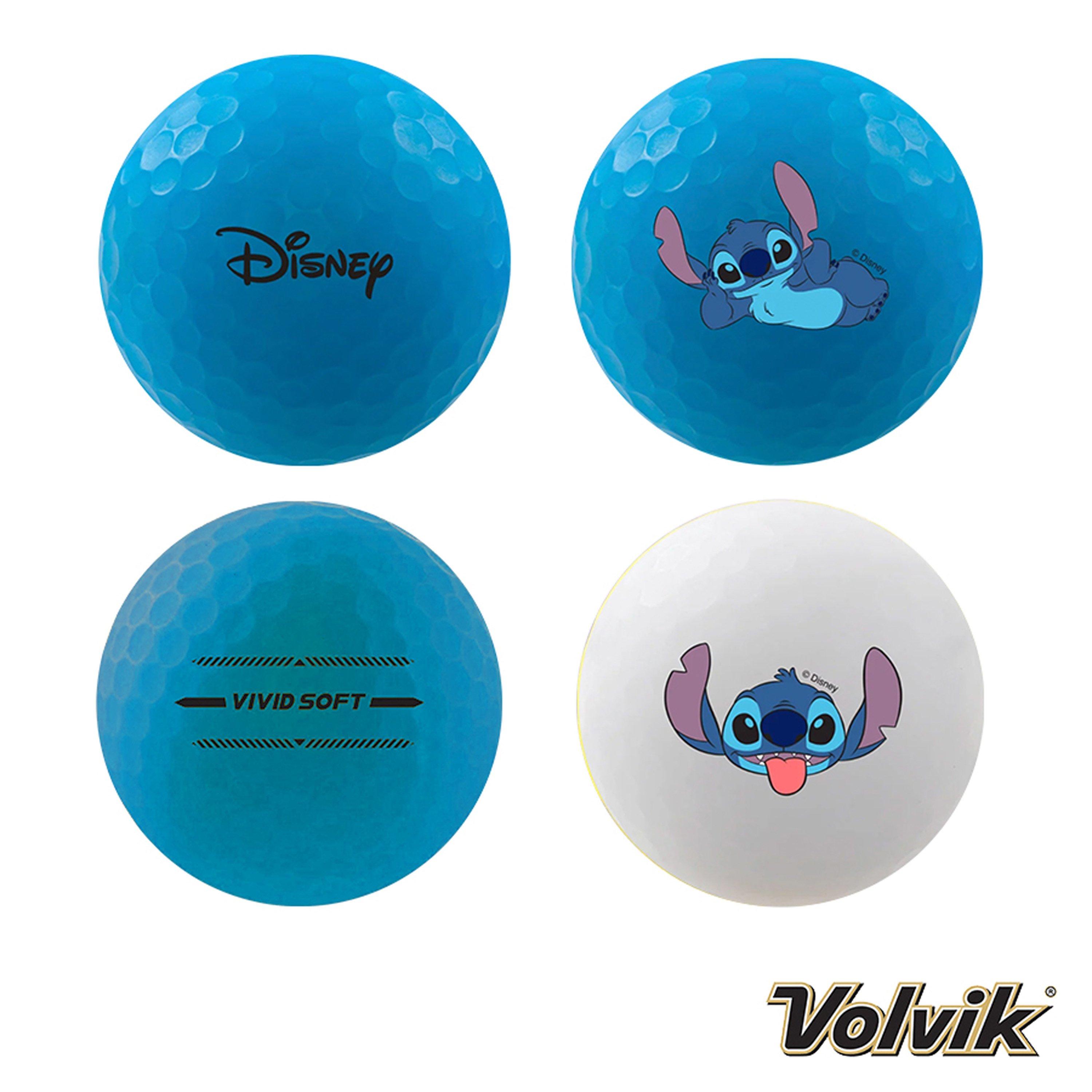 Blue/White - Volvik - Volvik Stitch Vivid 4 Balls + Marker - 2