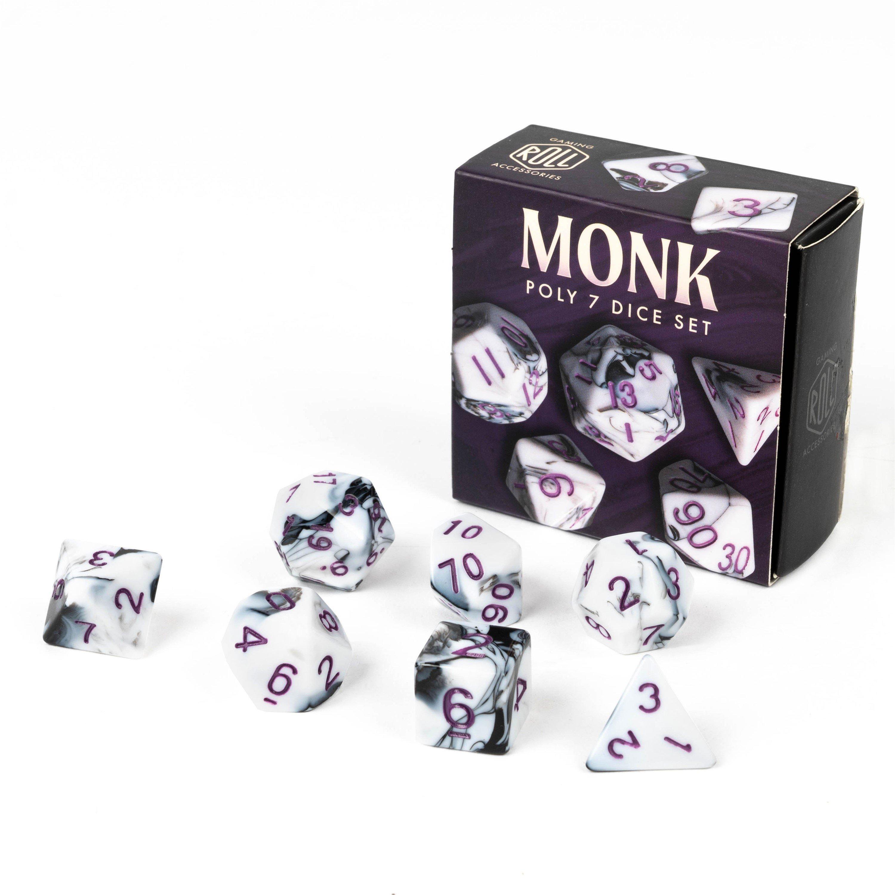 Multi Format An - Professor Puzzle - Monk 7-Polyhedral Dice - 1