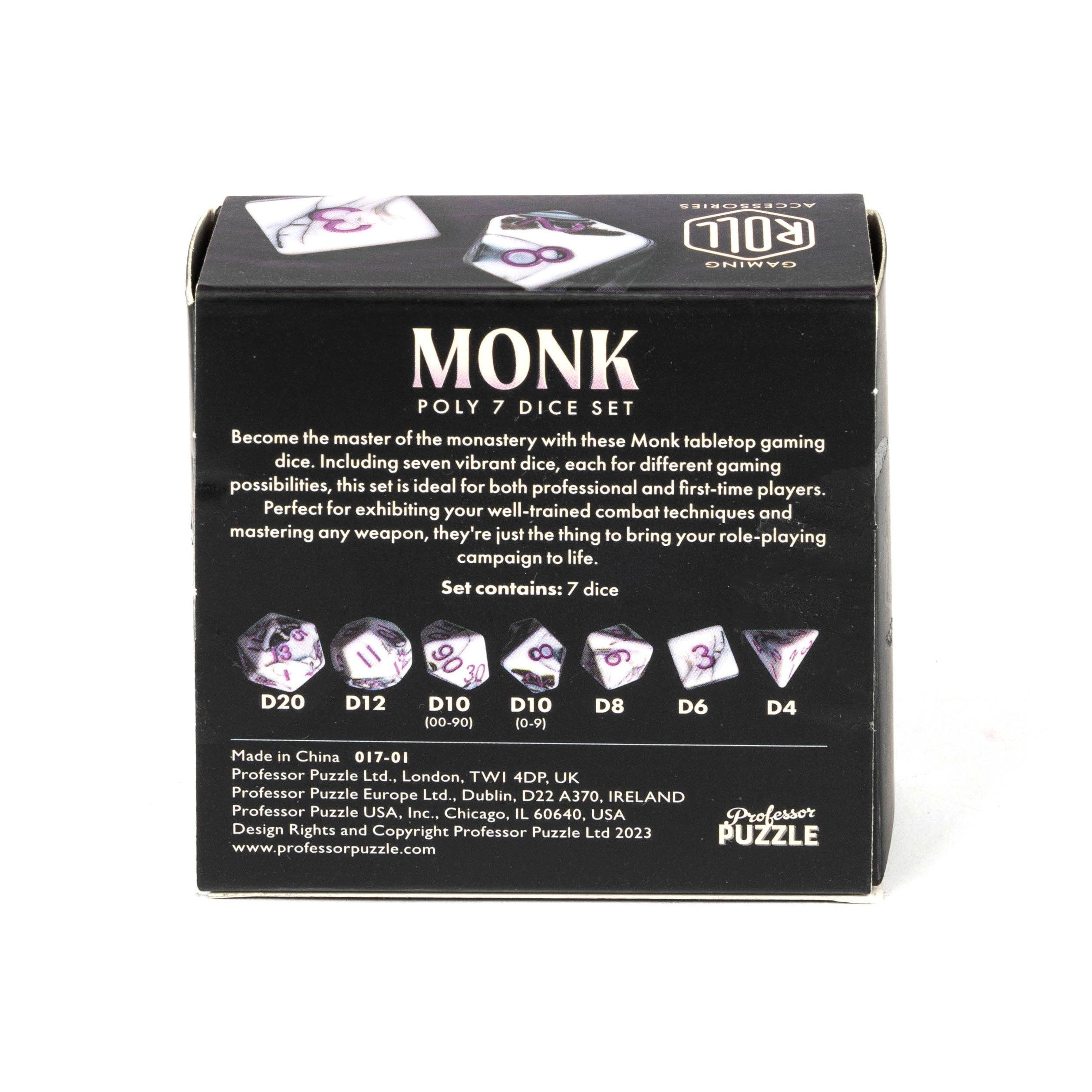 Multi Format An - Professor Puzzle - Monk 7-Polyhedral Dice - 6