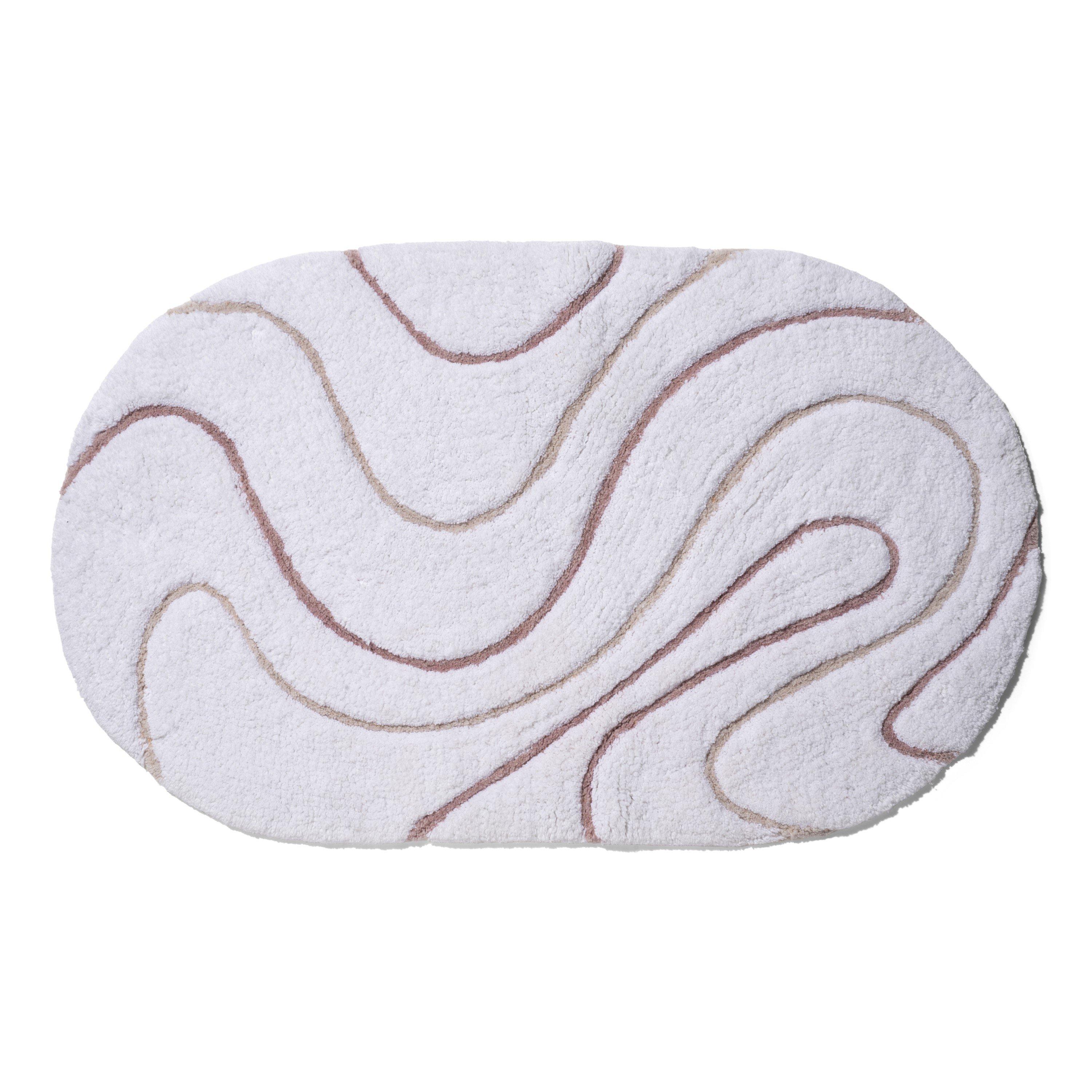 White/Pink - Croydex - Pink Swirl Bath Mat - 2
