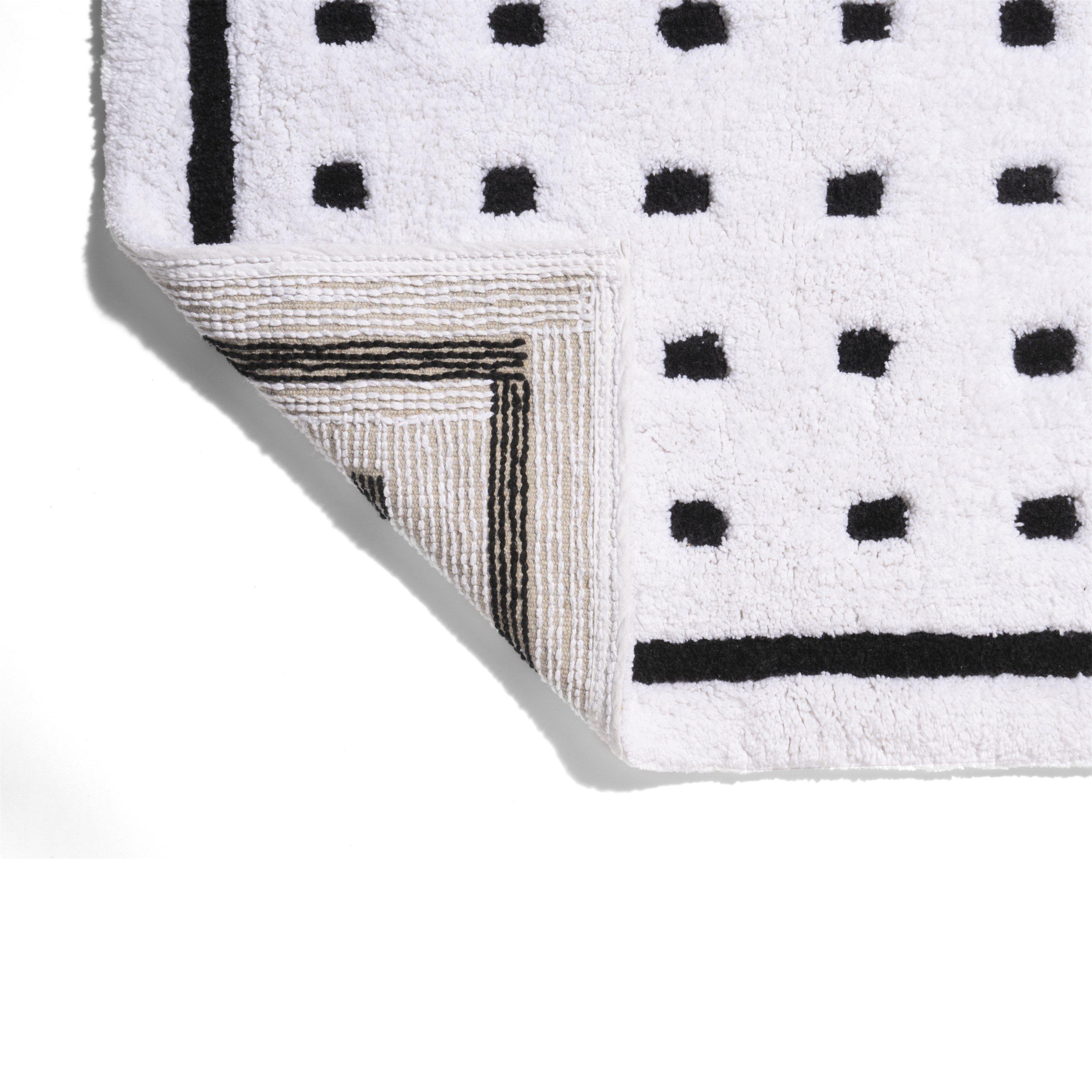 White/Black - Croydex - Black Squares Bath Mat - 3