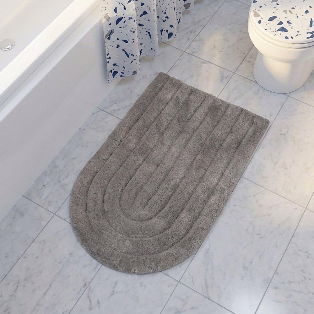 Grey - Croydex - Arched Bath Mat - 1