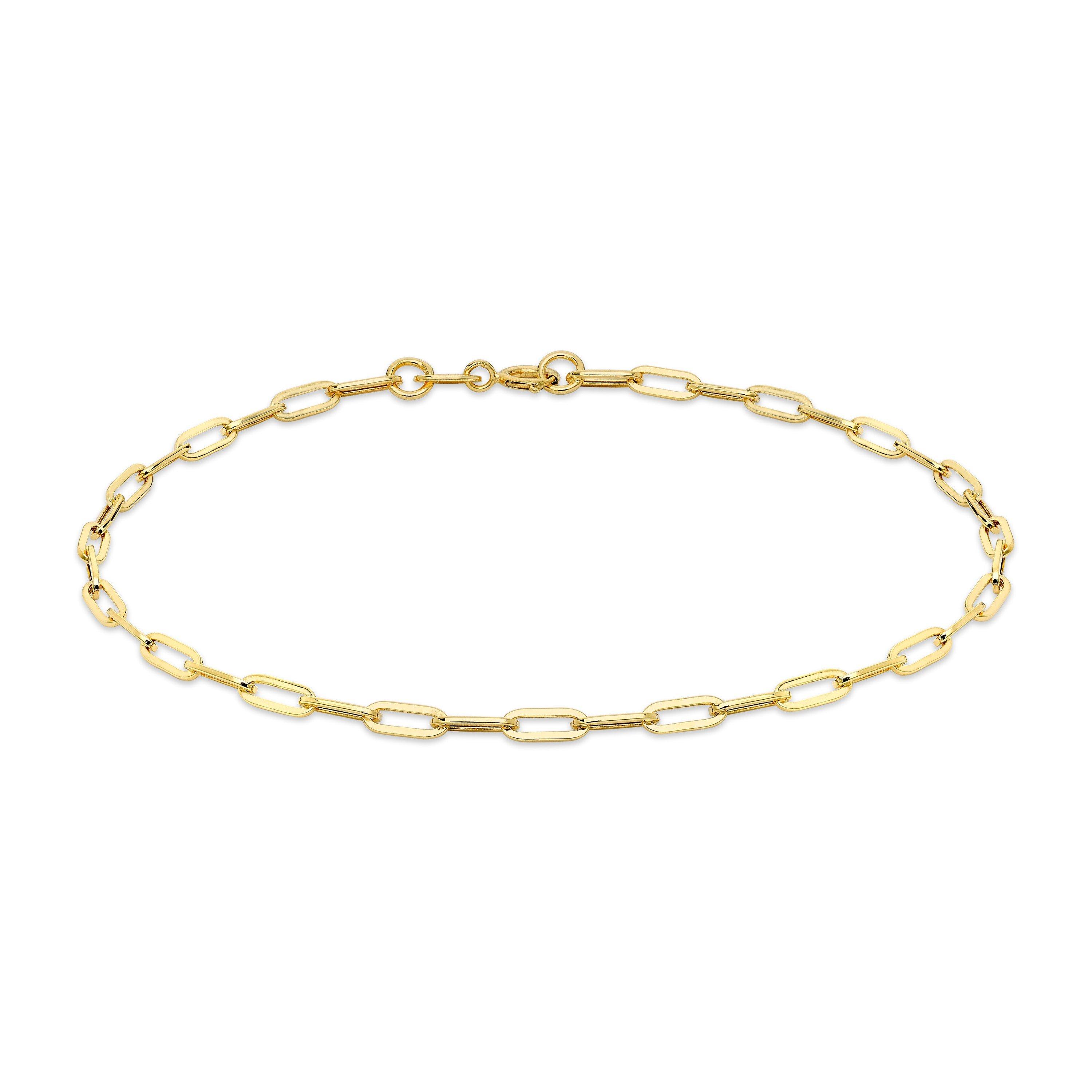 Yellow Gold - Be You - 9ct Gold Paper Chain Bracelet - 1