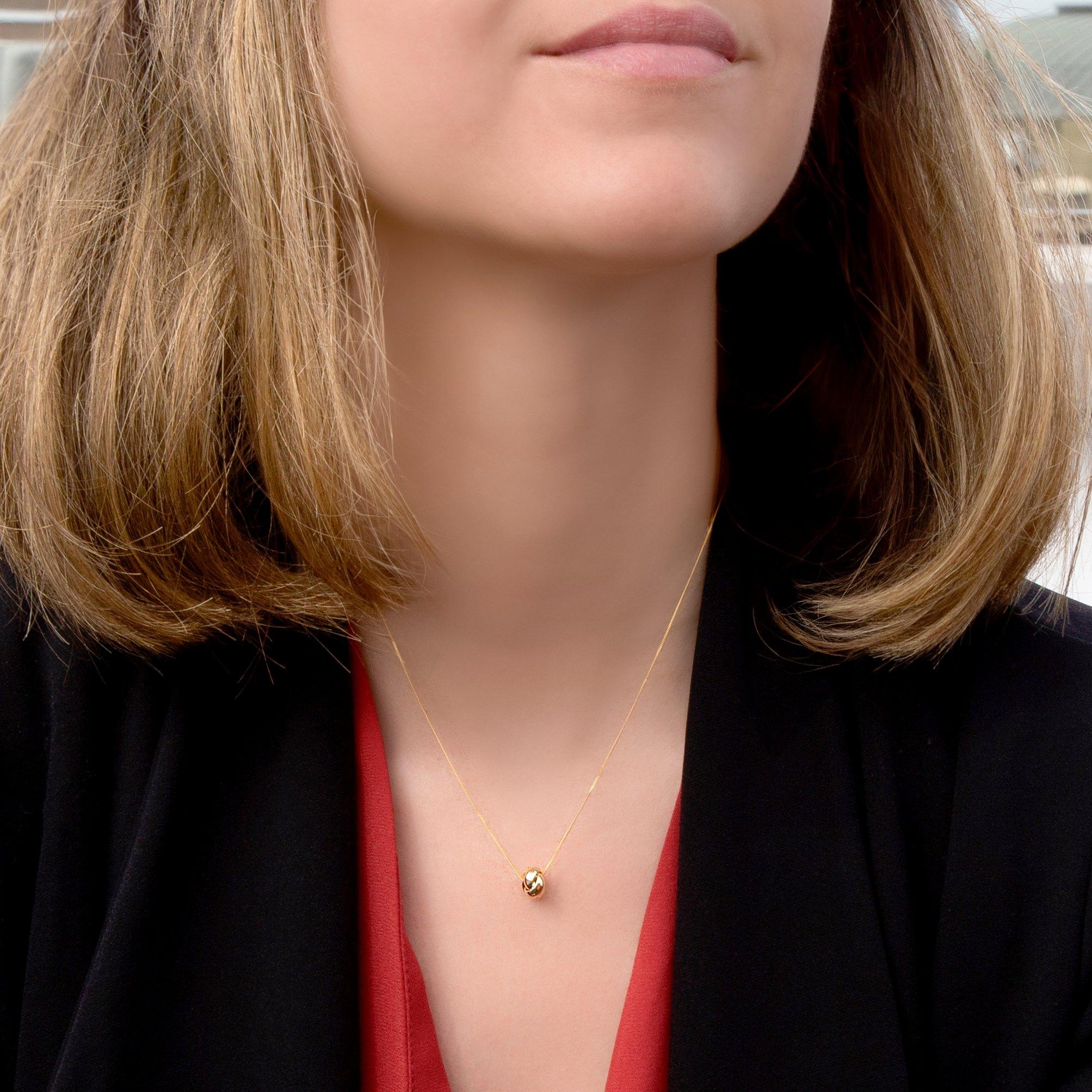 Yellow Gold - Be You - 9ct Gold 4-Way Knot Necklace - 2