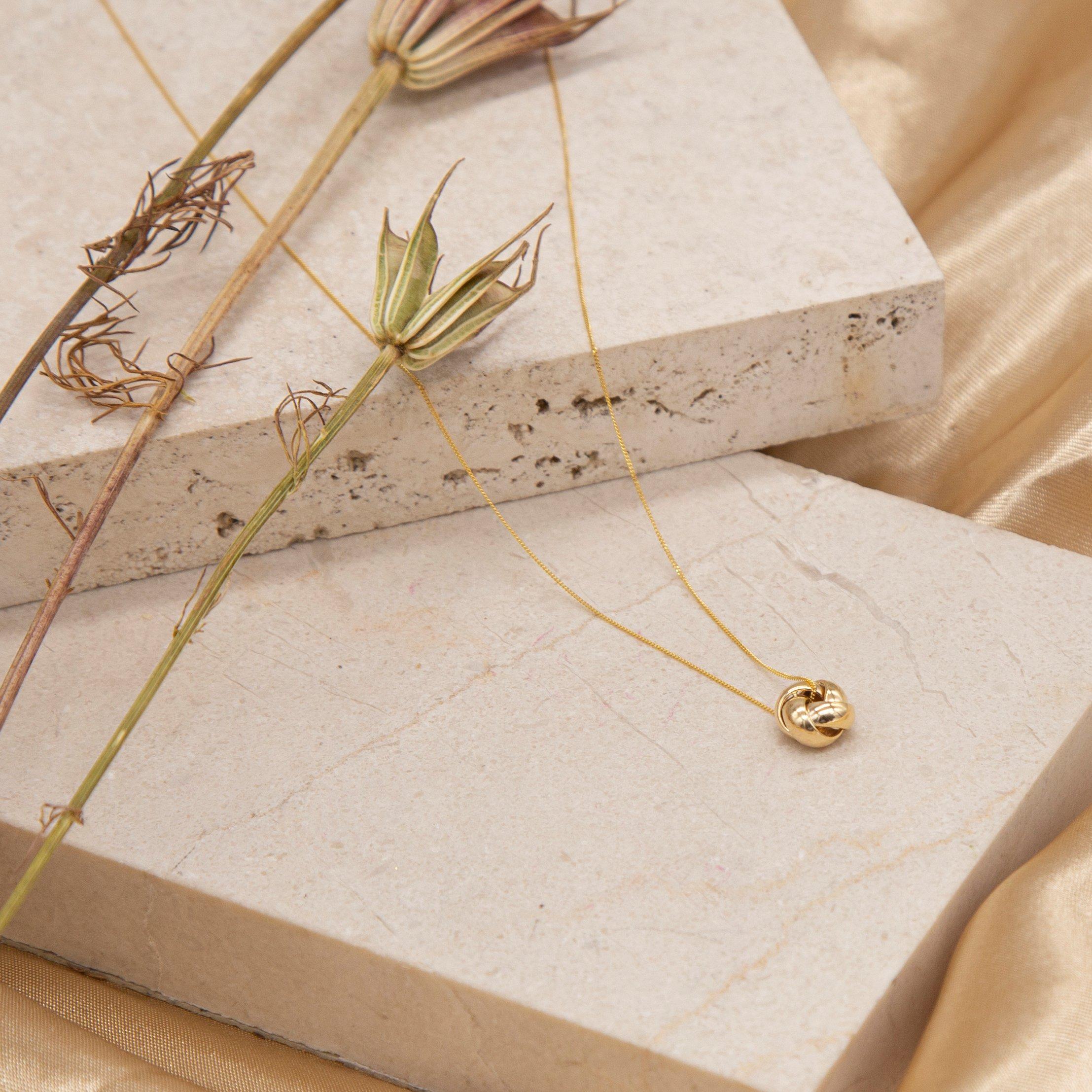 Yellow Gold - Be You - 9ct Gold 4-Way Knot Necklace - 3