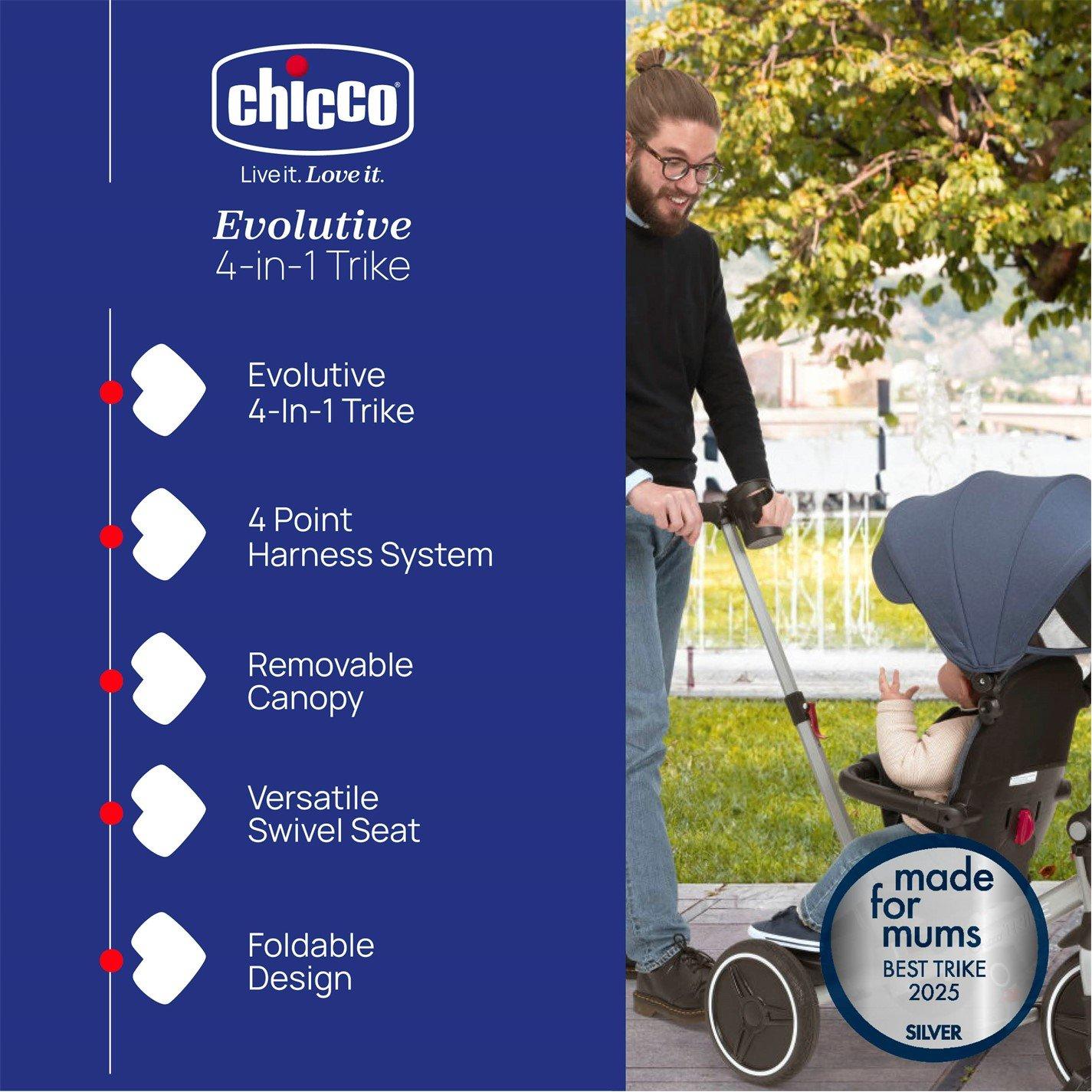 Blue - Chicco - Chicco Evolutive 4-in-1 Trike - 2