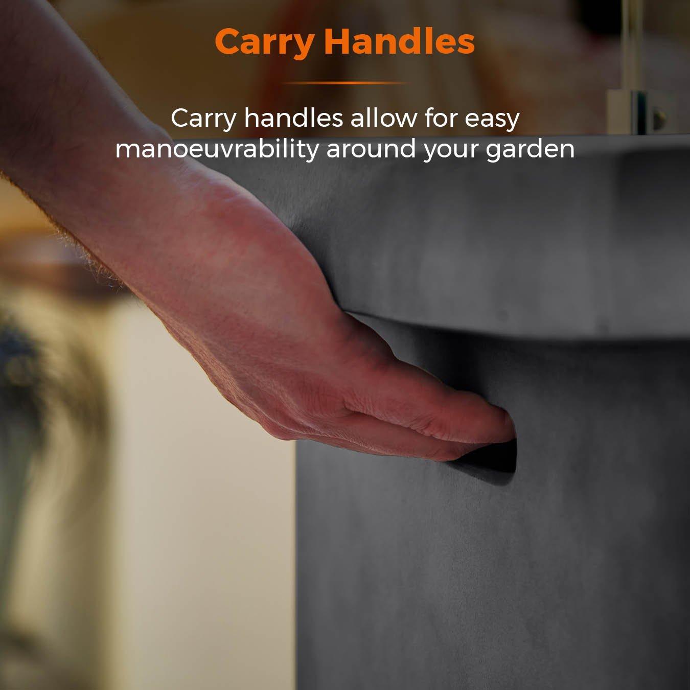 Grey - Tower - Magna Rectangular Gas Fire Pit - 7