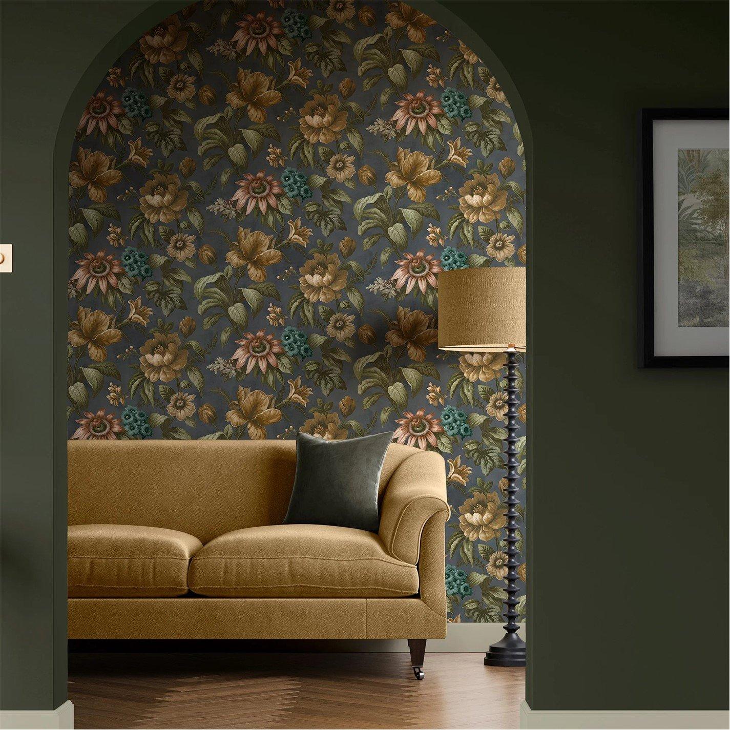 Superfresco Easy  Gardenia Archival Wallpaper Blue