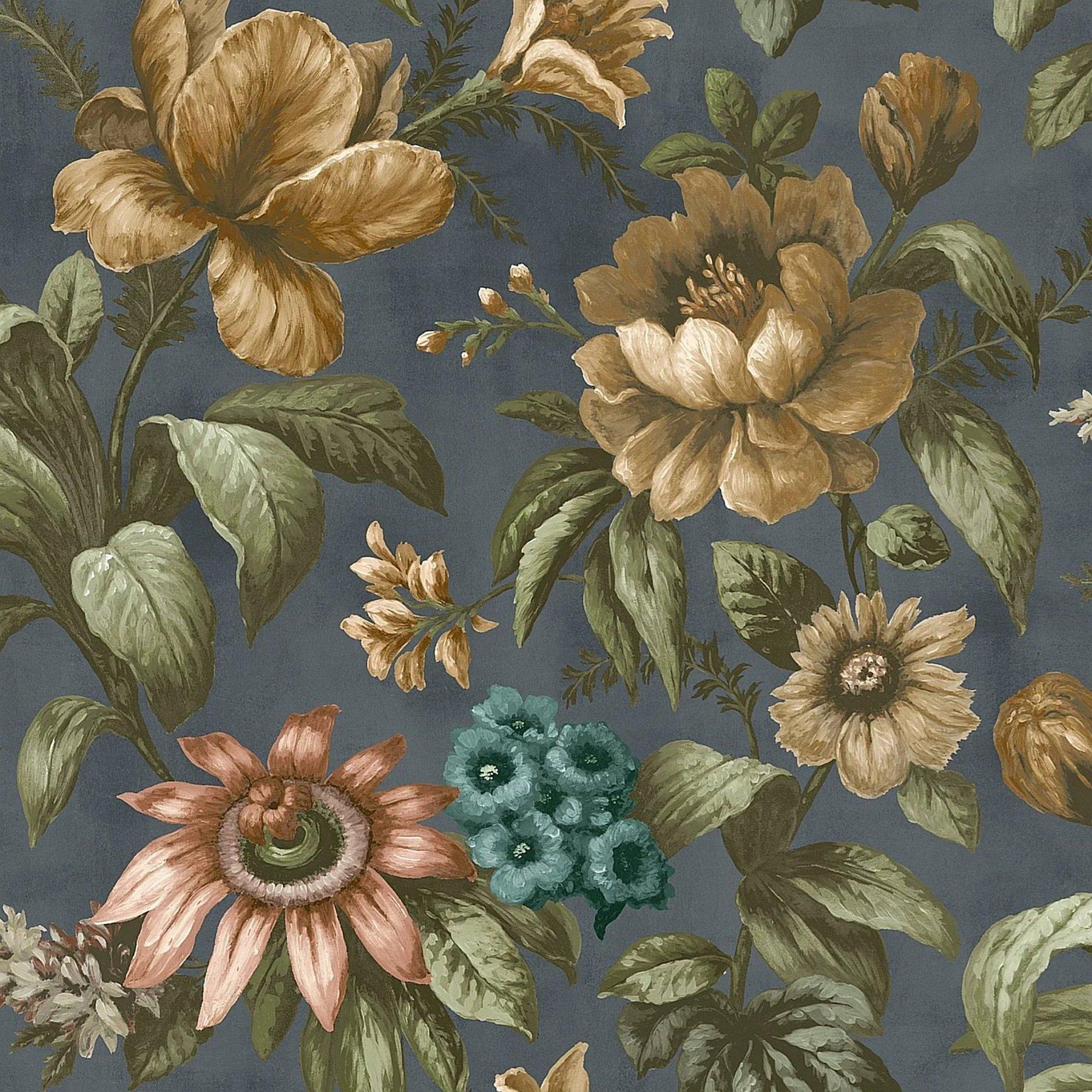 Blue - Superfresco Easy - Gardenia Archival Blue Wallpaper - 2