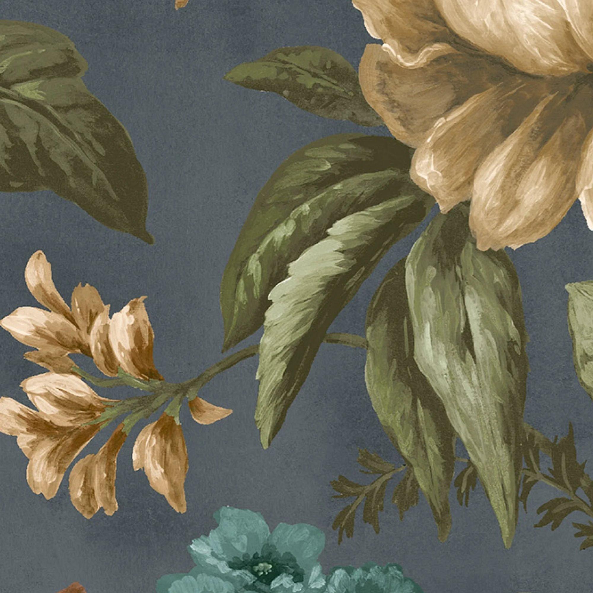 Blue - Superfresco Easy - Gardenia Archival Blue Wallpaper - 4