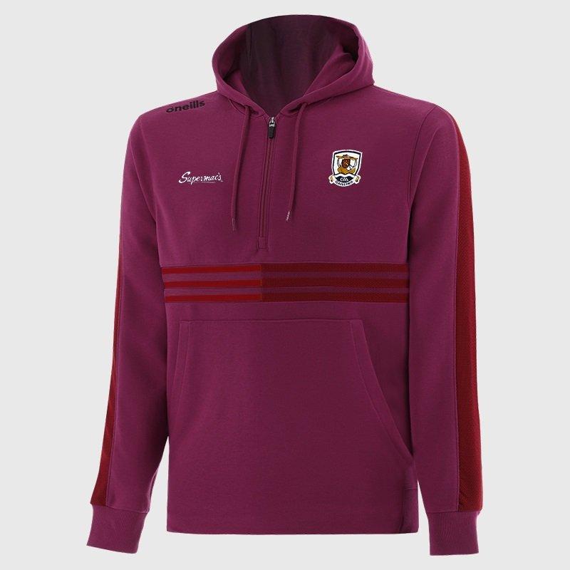 Red/Chilli/Blk - ONeills - Galway Nepal Half Zip Fleece Hoodie Junior - 1