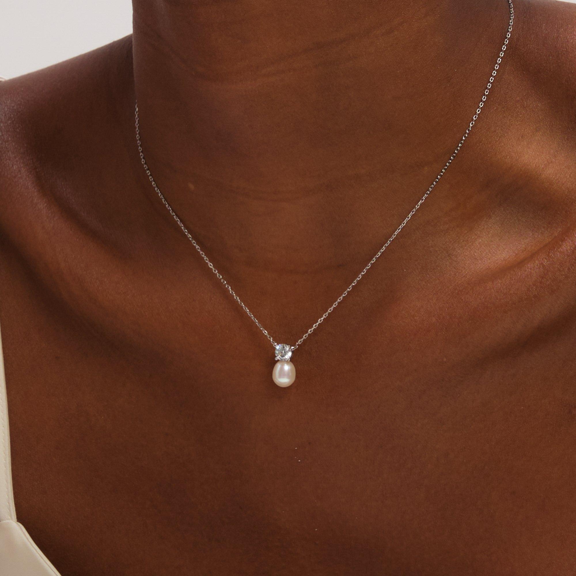 Silver - Jon Richard - Rhodium Crystal and Pearl Set - Gift Box - 4