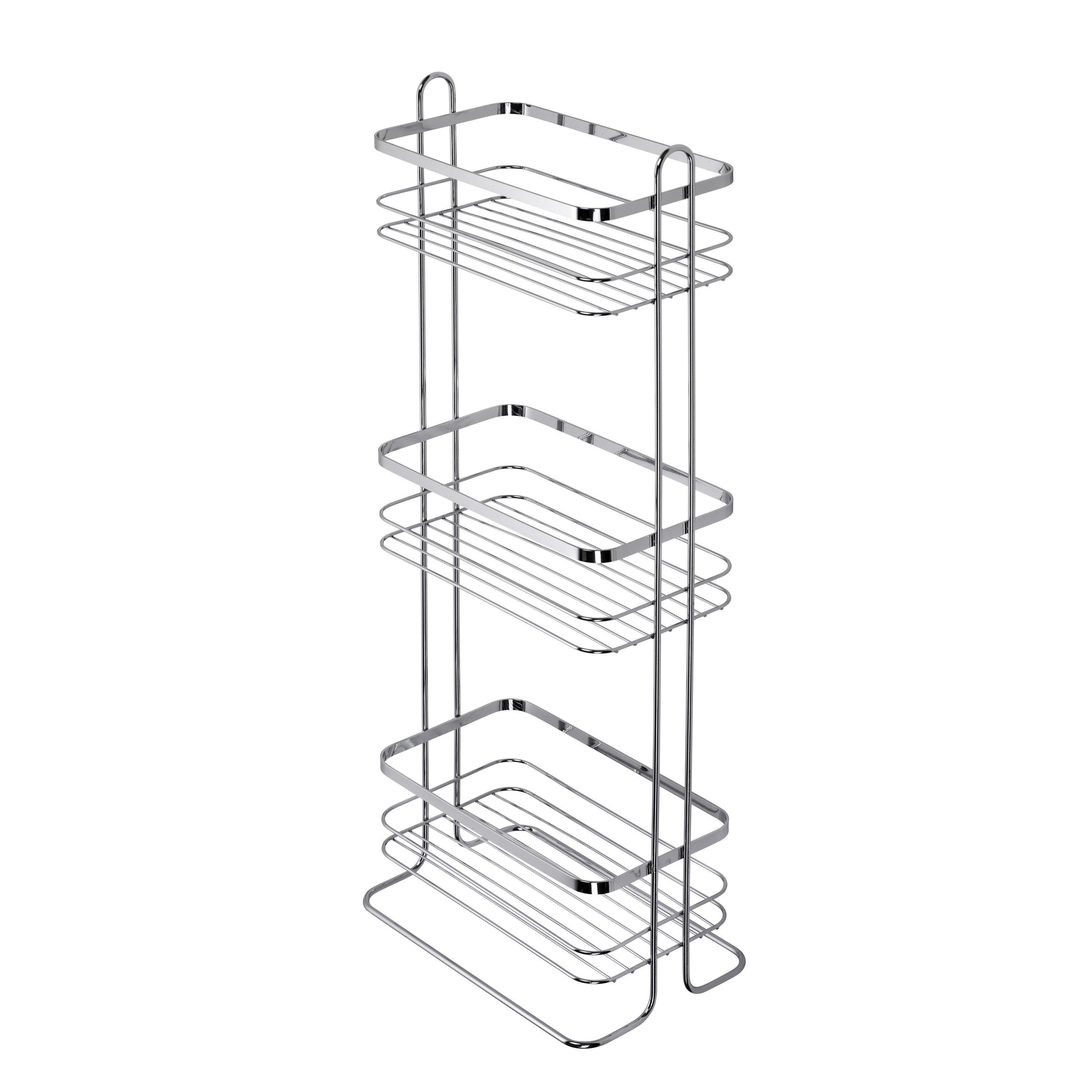 Chrome - Croydex - Three Tier Bathroom Storage Basket - 2