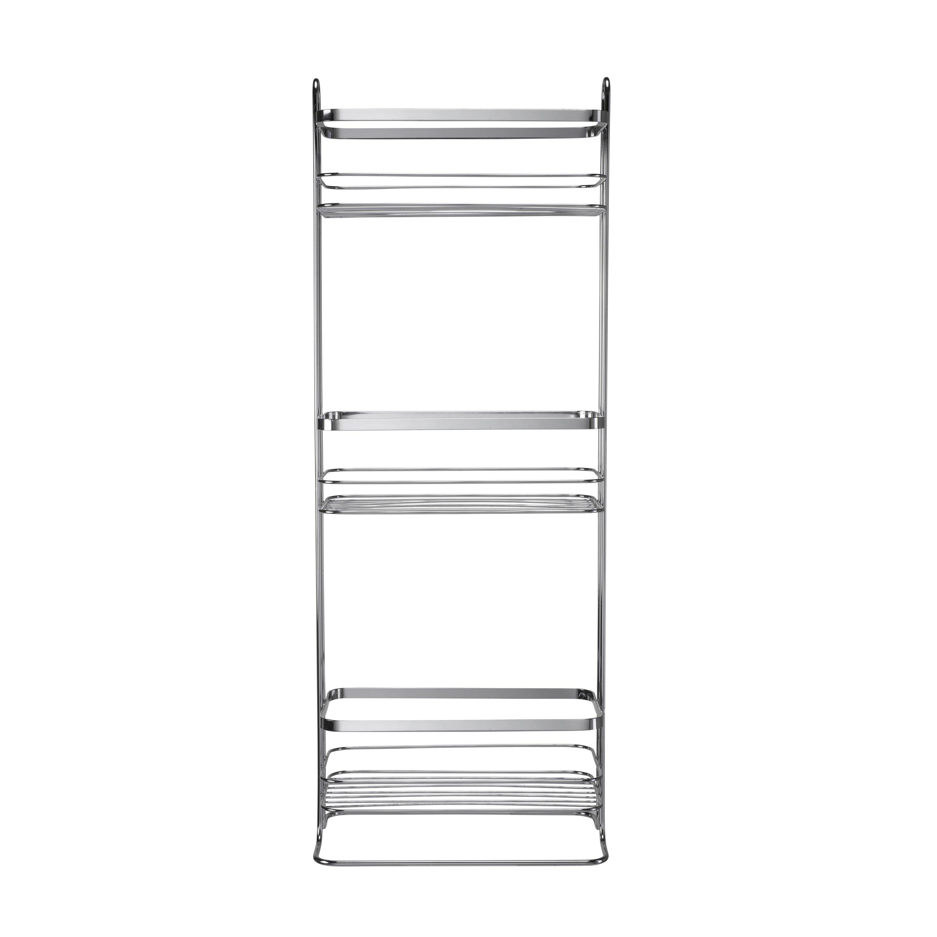 Chrome - Croydex - Three Tier Bathroom Storage Basket - 3