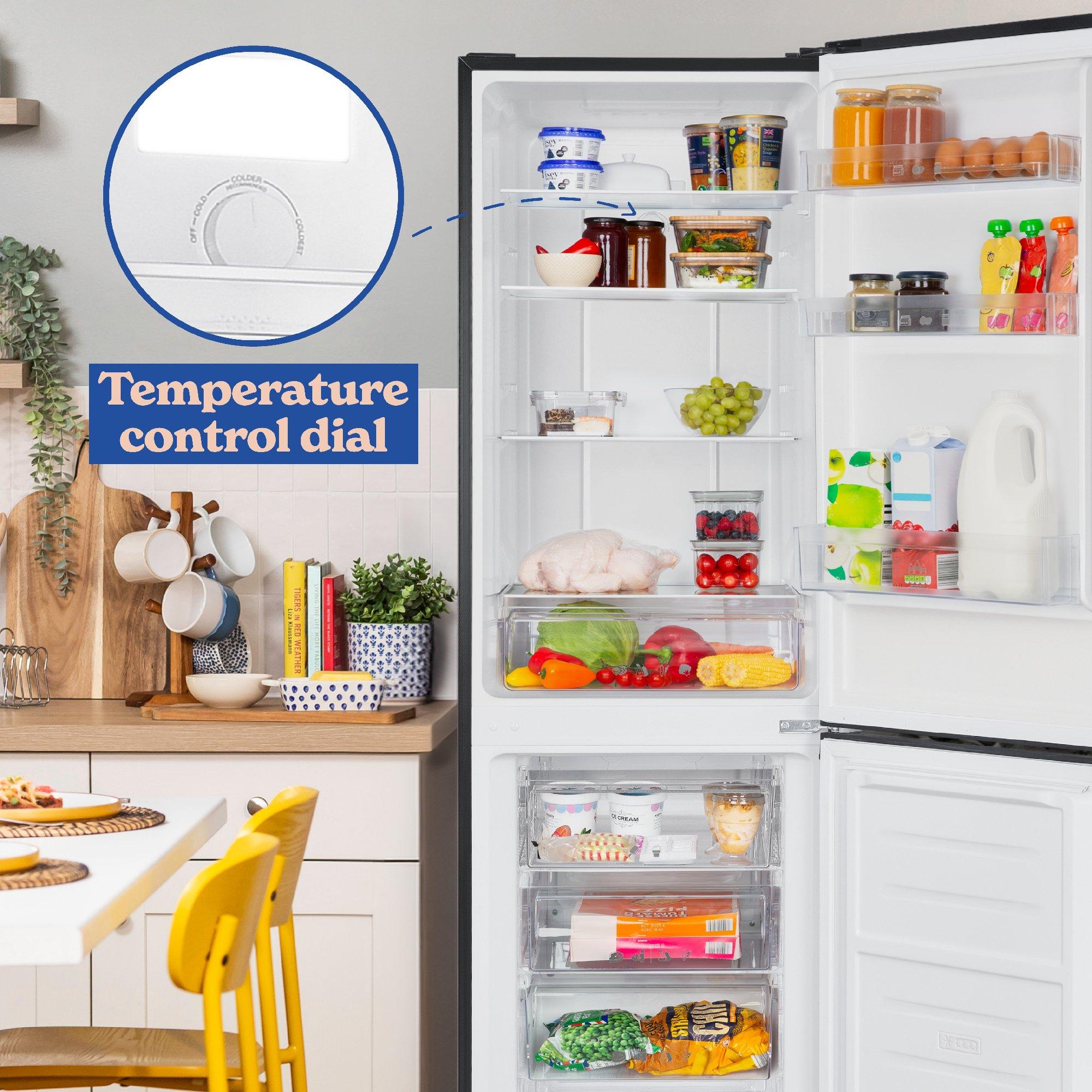 Black - Russell Hobbs - RH181TNF552E2B 247L Total No Frost Fridge Freezer - 7