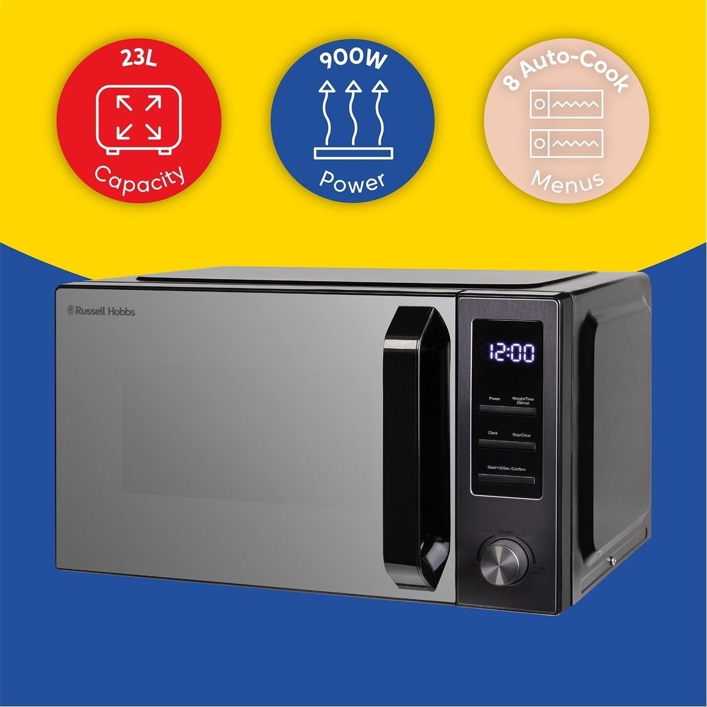 Dark Steel - Russell Hobbs - RHM2372DS 23L Digital Microwave - 3