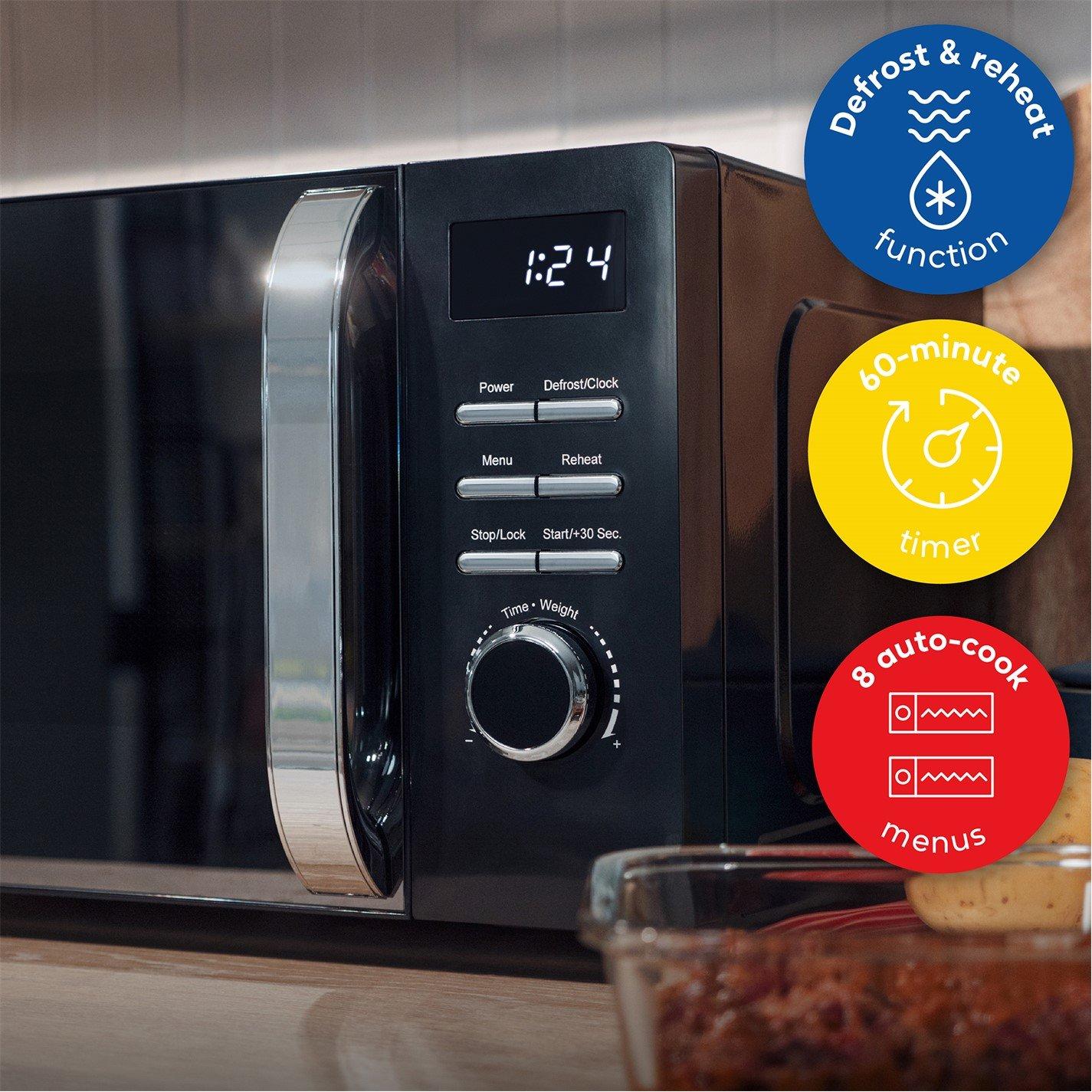 Black - Russell Hobbs - RHMD818B, 20L Digital Microwave - 5
