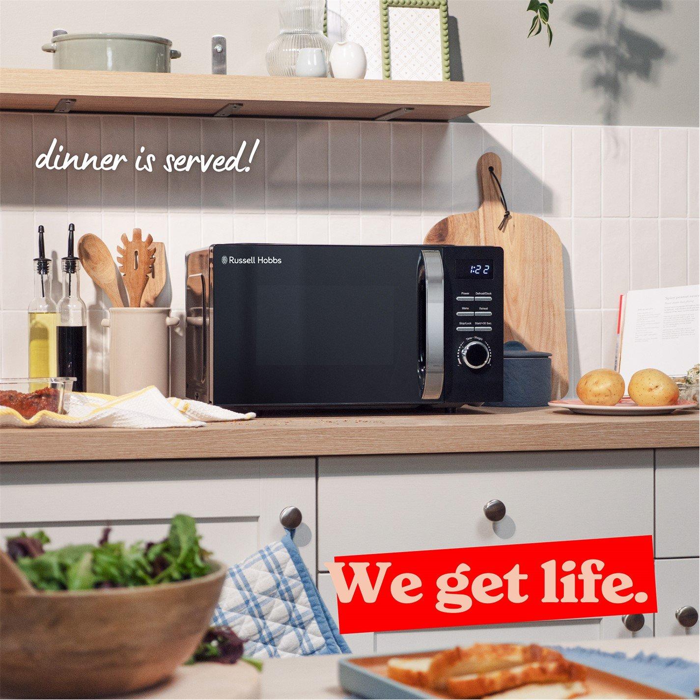 Black - Russell Hobbs - RHMD818B, 20L Digital Microwave - 7