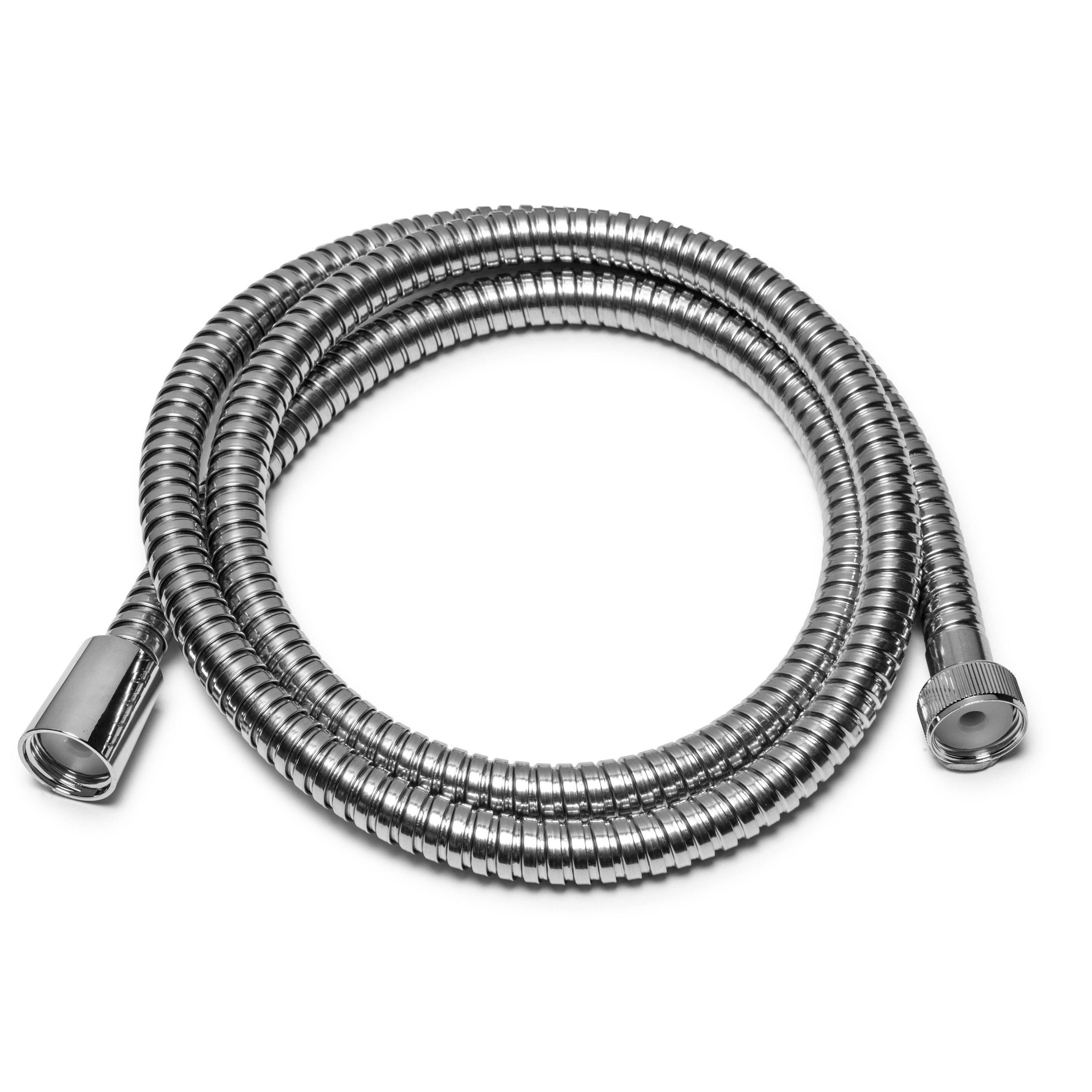 Chrome - Croydex - Amalfi Shower Head & Hose Set With Bracket - 2
