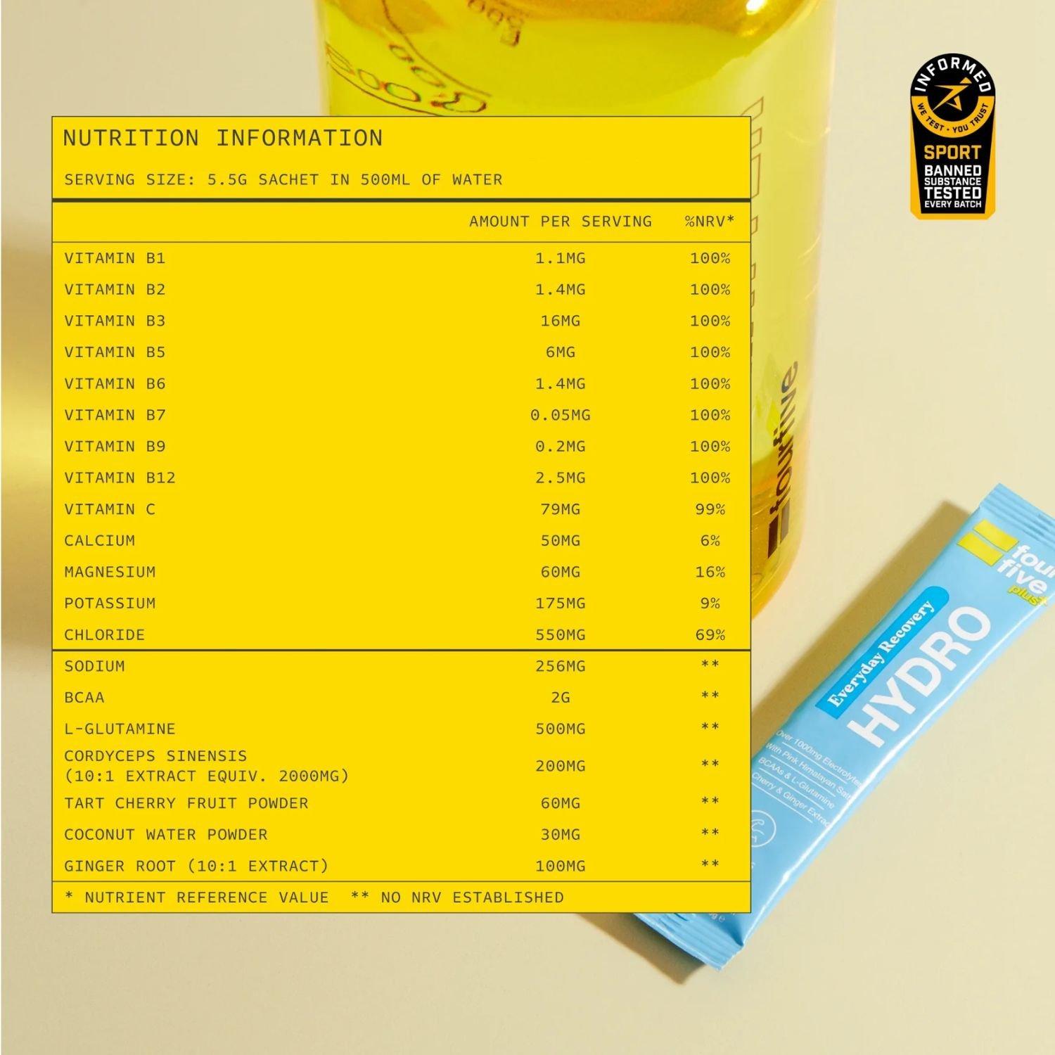 Neutral - FourFive - Hydro Plus Everyday Recovery (30 Sachets) - 4