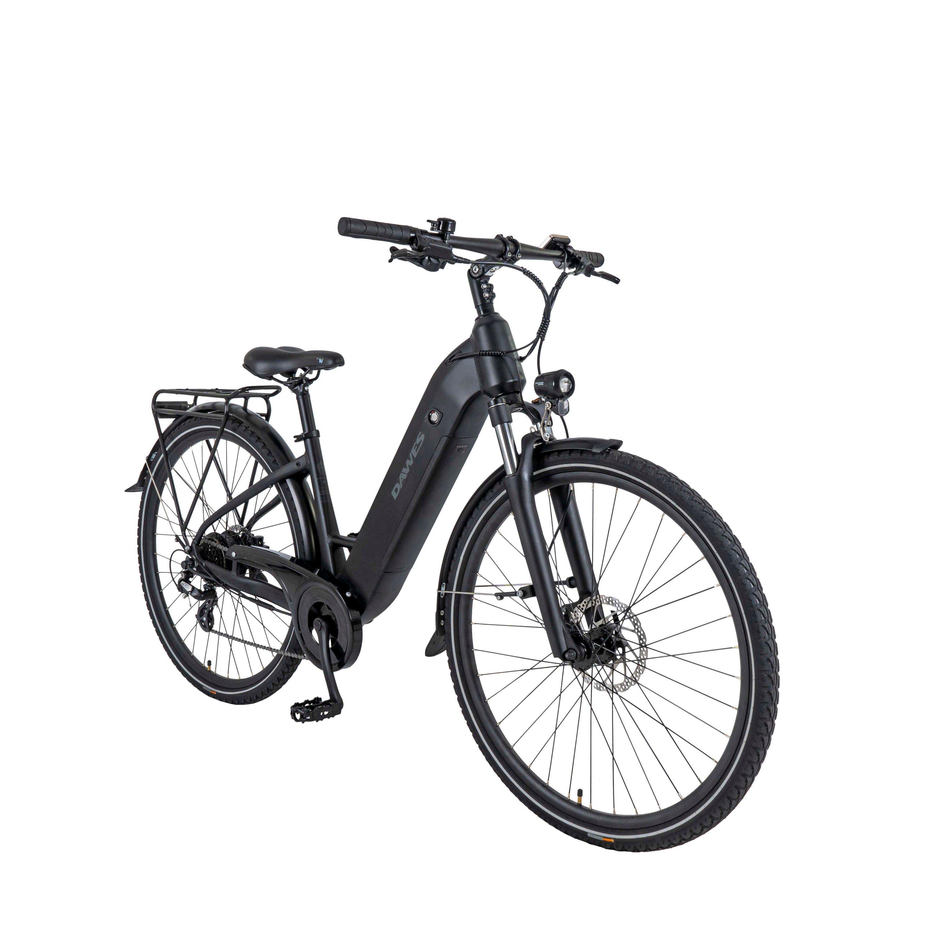 Black - Dawes - Dawes Spire 1.0 Low Step Electric Hybrid Bike - 2