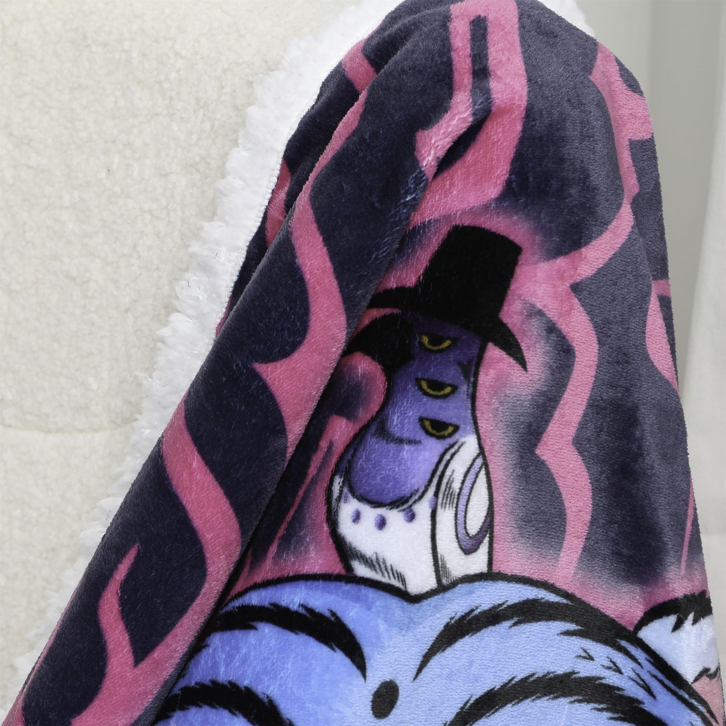 Pink - K Pop Demon Hunters - Kpop Demon Hunters Pink Sherpa Back Fleece Blanket - 4