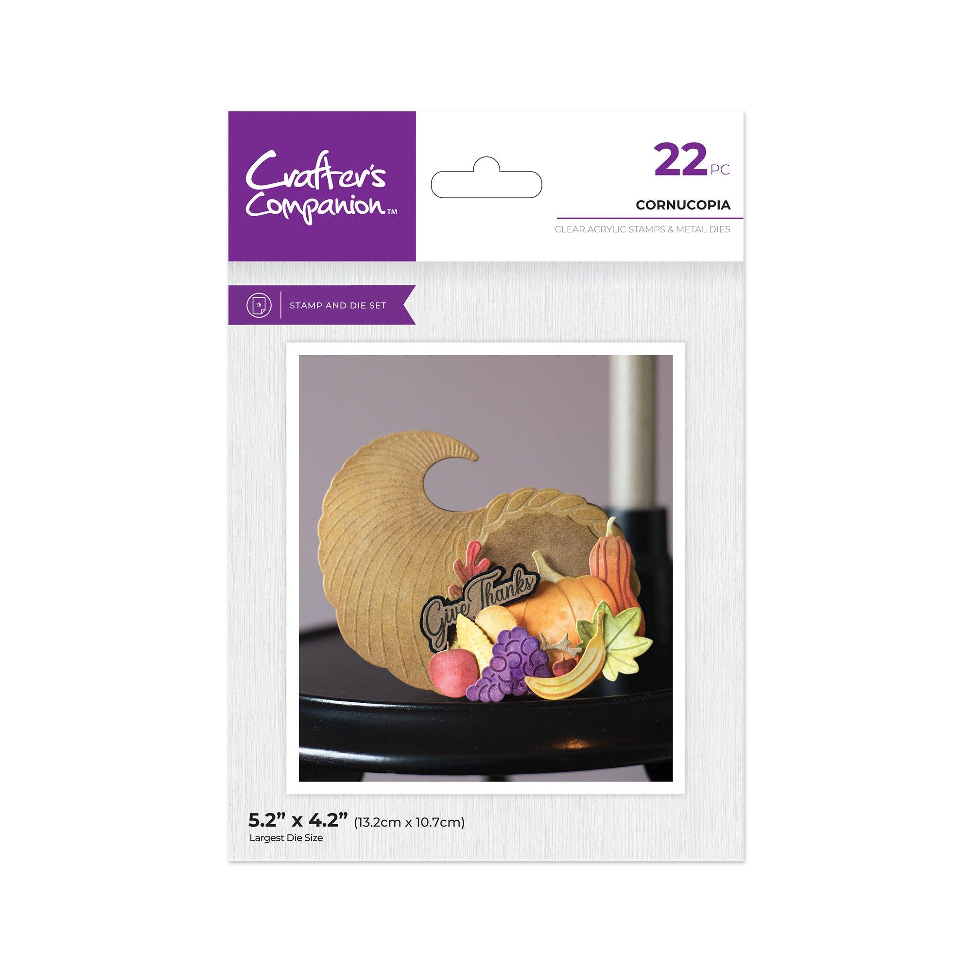 Multi - Crafters Companion - Cornucopia Stamp & Die - 1