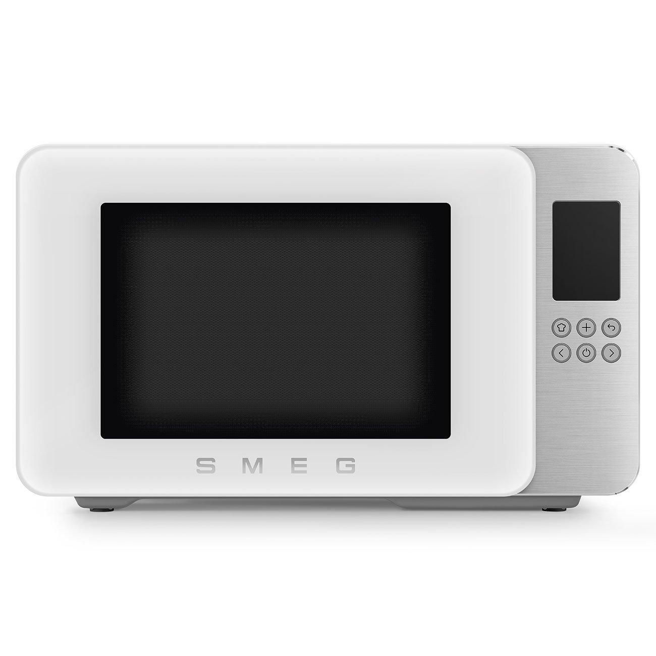 Matte White - Smeg - Smeg Microwave with Grill 29L 18 Pre-sets 4 Fun - 1