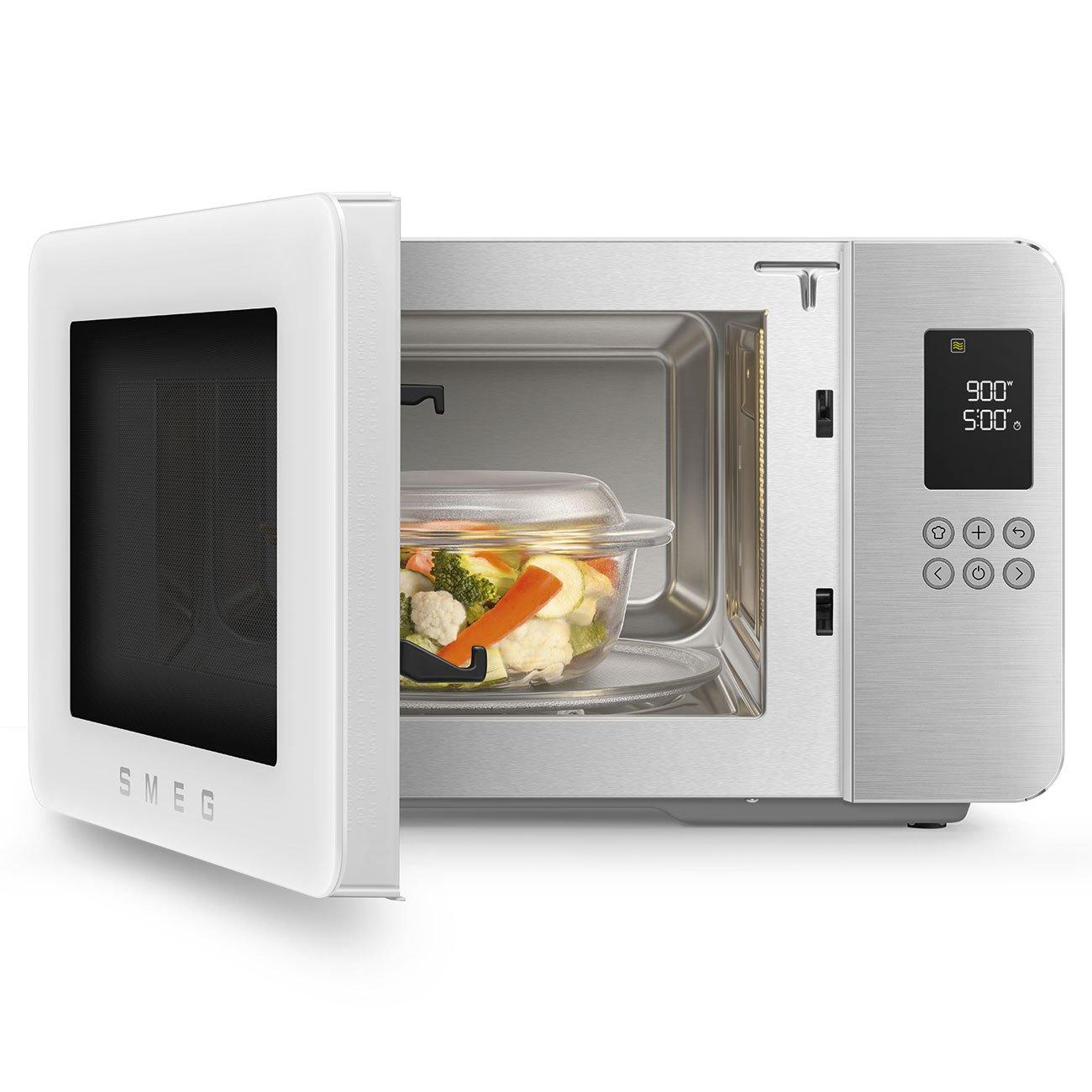 Matte White - Smeg - Smeg Microwave with Grill 29L 18 Pre-sets 4 Fun - 2