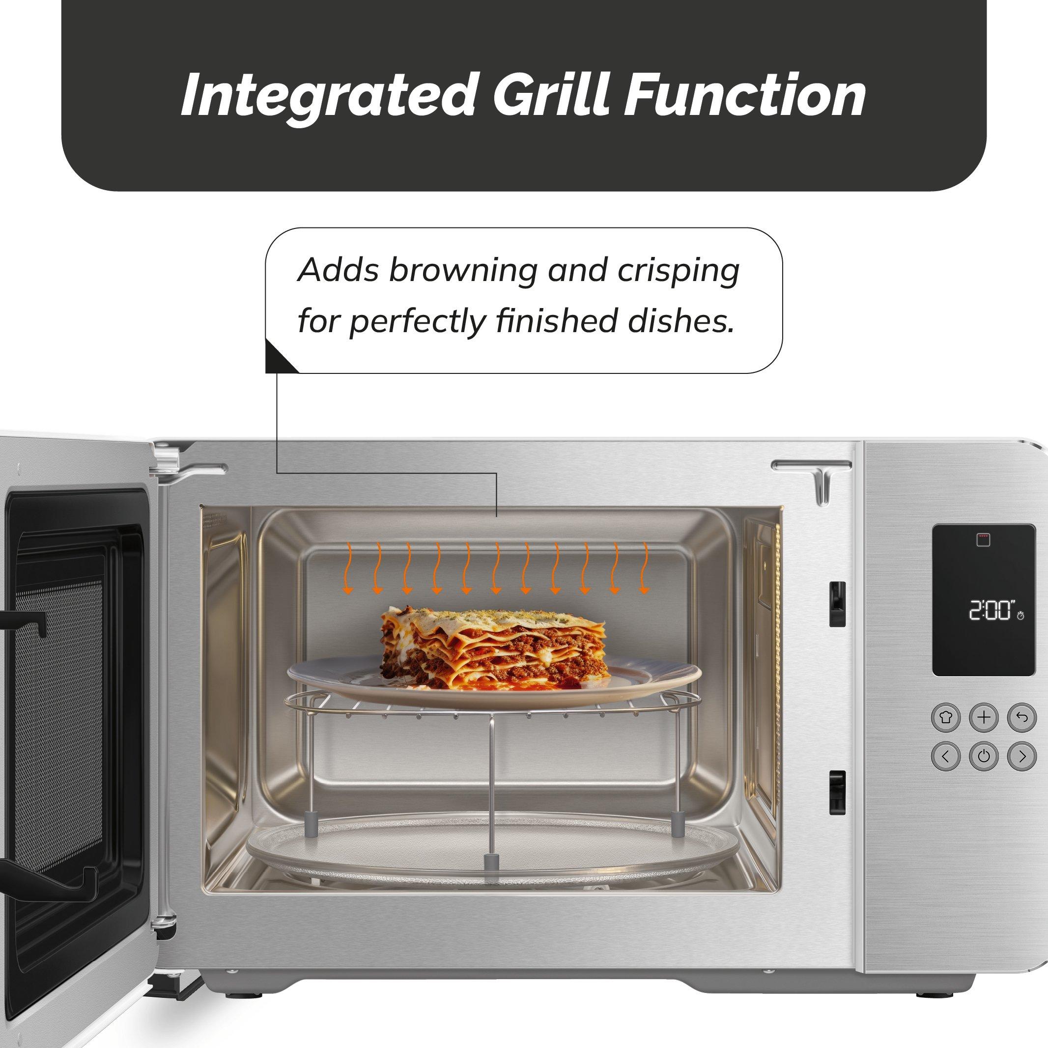 Matte White - Smeg - Smeg Microwave with Grill 29L 18 Pre-sets 4 Fun - 6