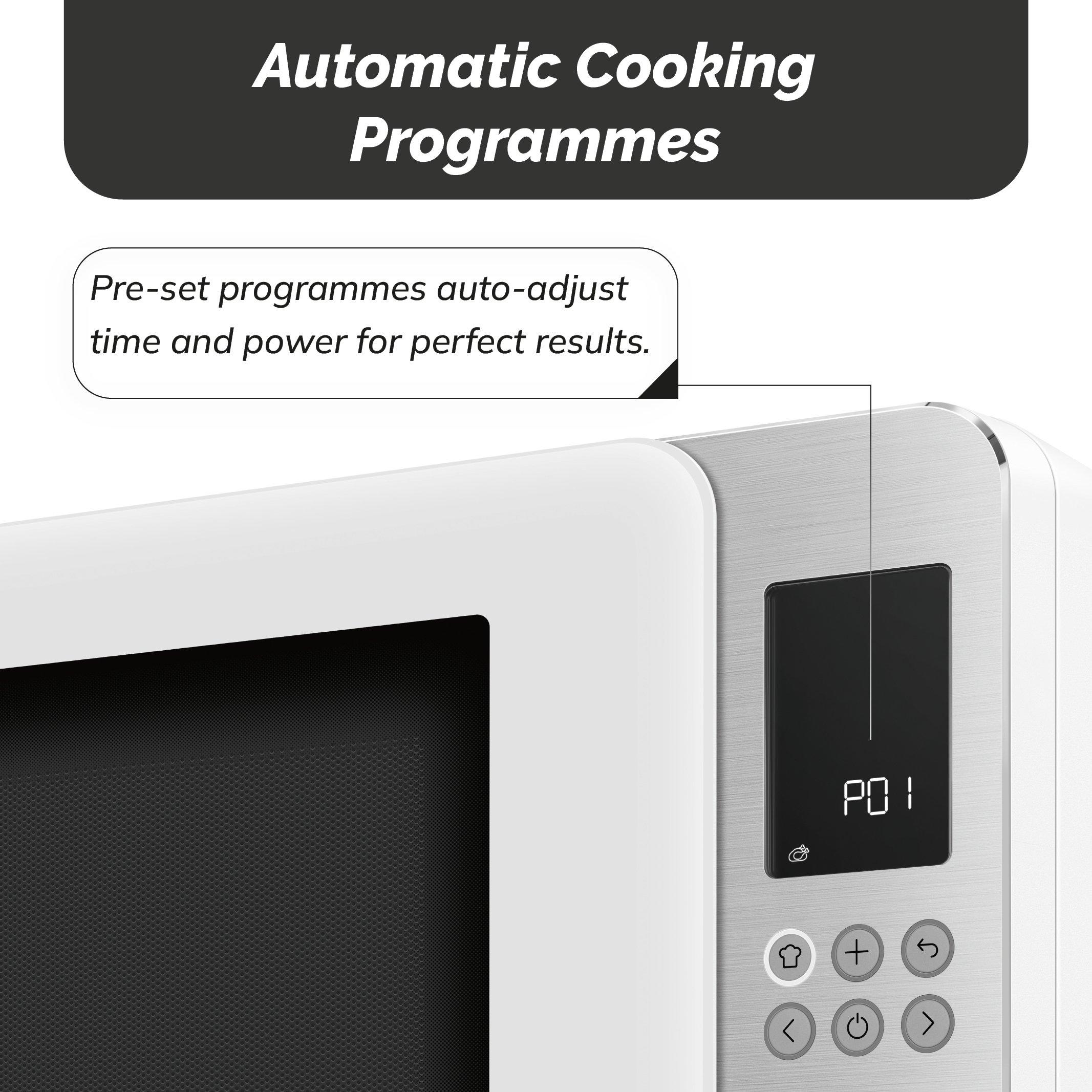 Matte White - Smeg - Smeg Microwave with Grill 29L 18 Pre-sets 4 Fun - 7