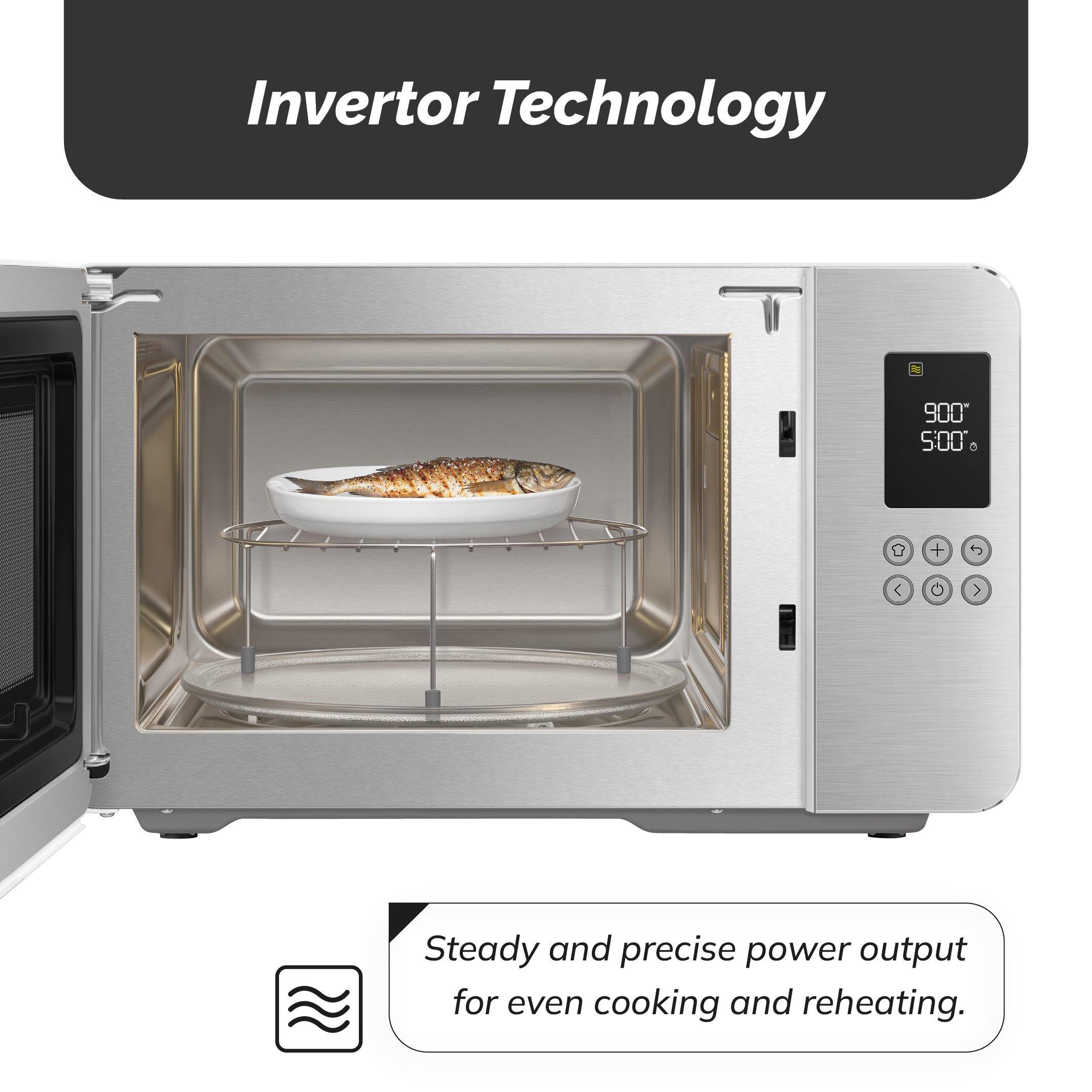 Matte White - Smeg - Smeg Microwave with Grill 29L 18 Pre-sets 4 Fun - 9